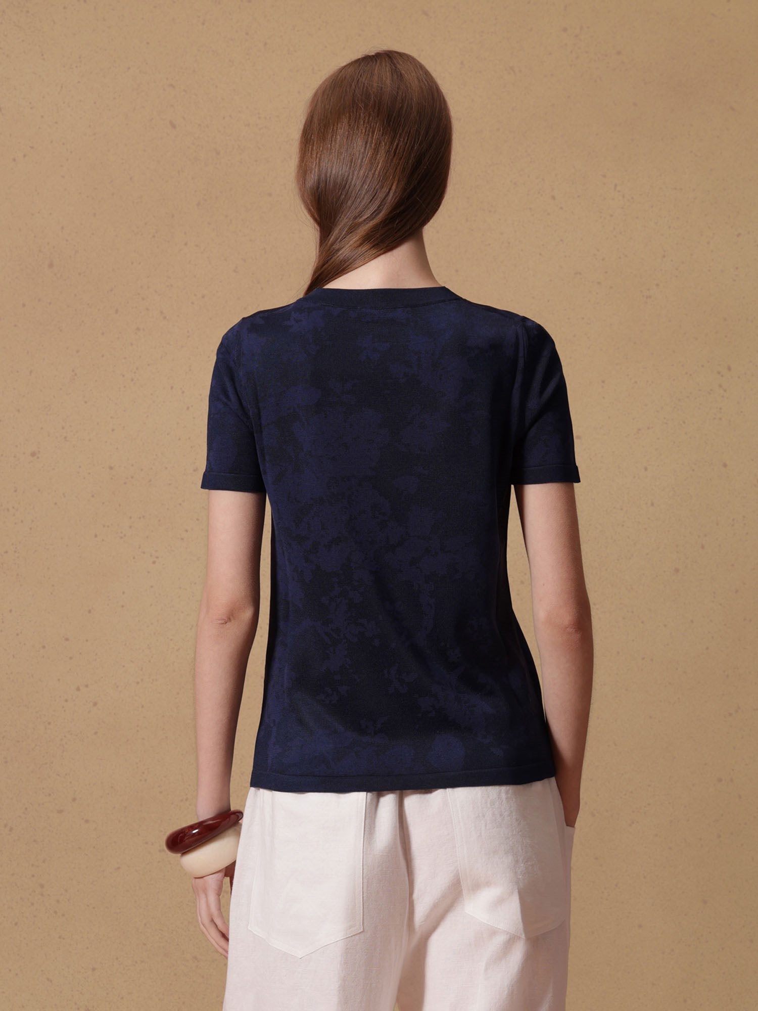 Ballantyne T-SHIRT JACQUARD FLOREALE - COD. B1W260 14S13 93506