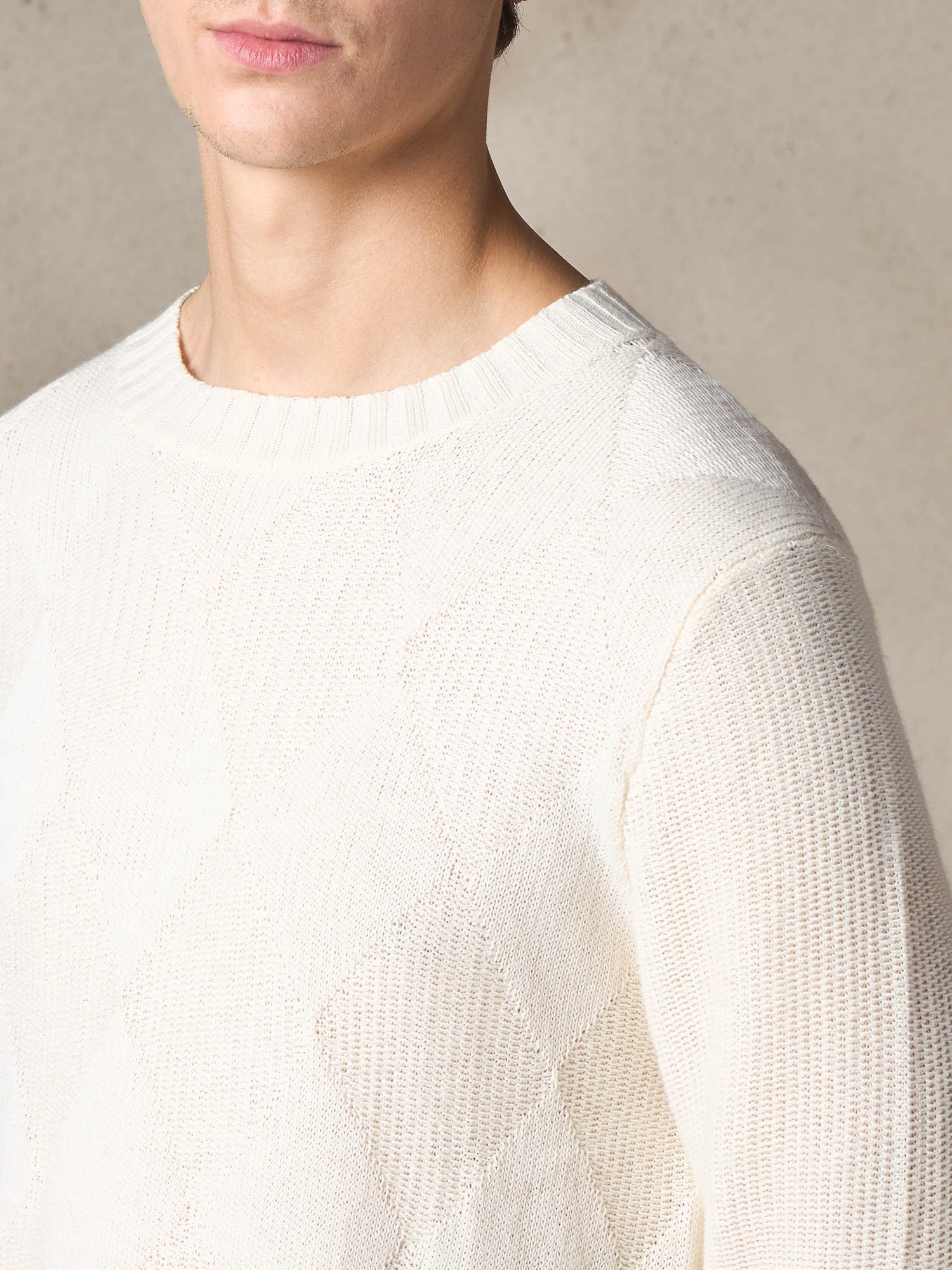 Ballantyne COTTON AND LINEN R-NECK PULLOVER - COD. B2P000 7C036 10144