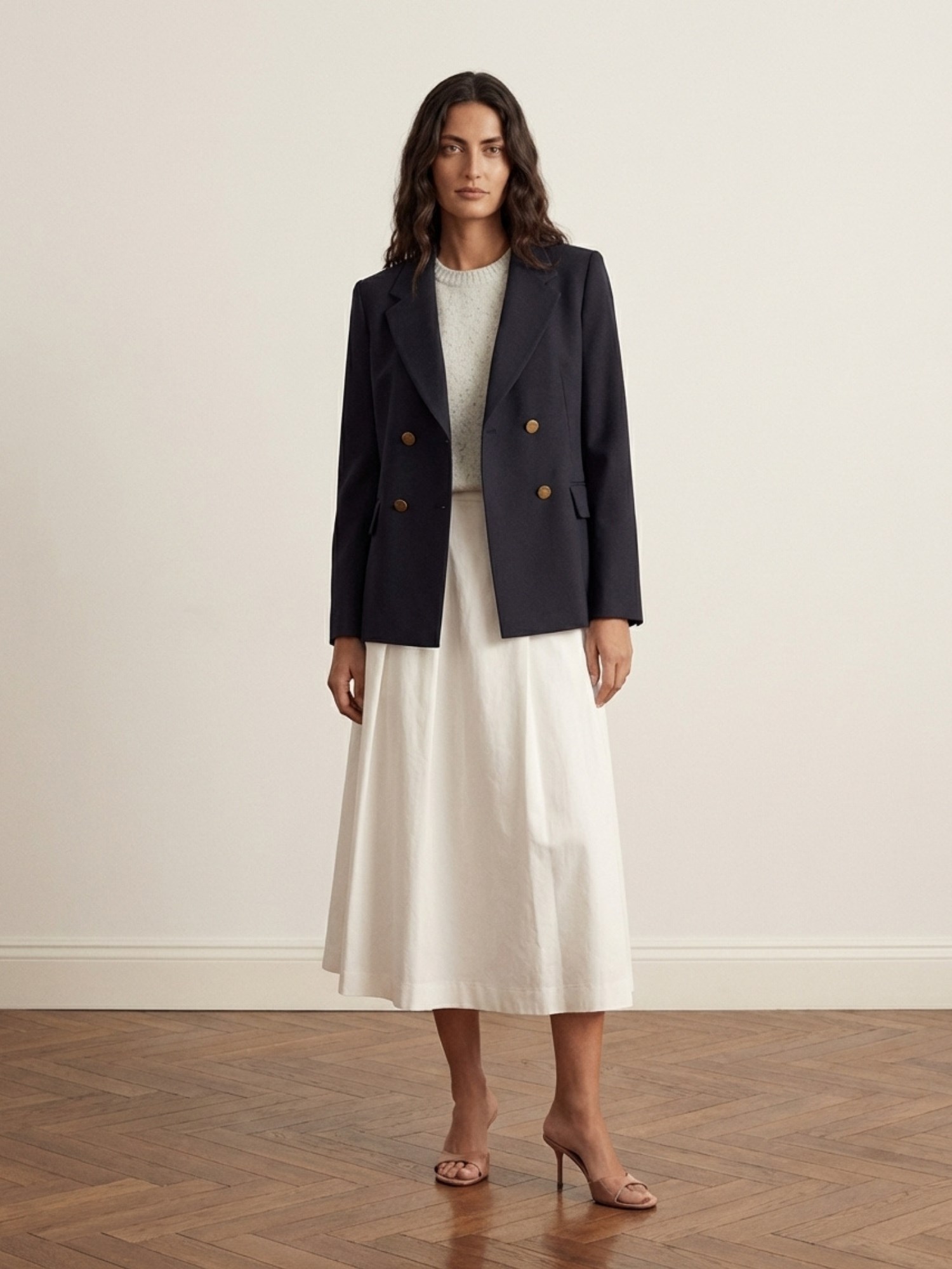 Ballantyne DOUBLE-BREASTED JACKET IN COTTON AND SILK - COD. BLJ058 UCS00 13777