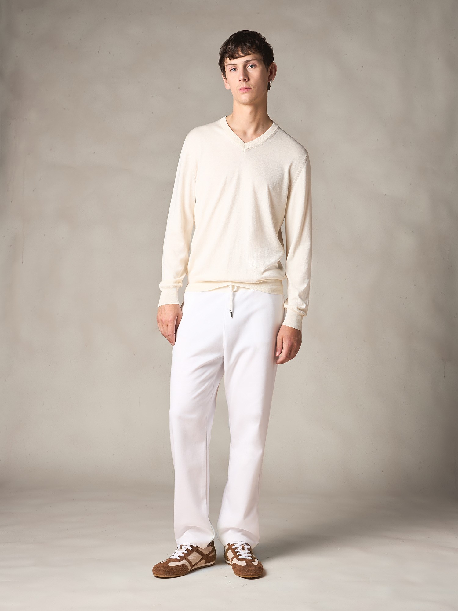 Ballantyne SILK AND COTTON V NECK PULLOVER - COD. B2P001 14S06 10144