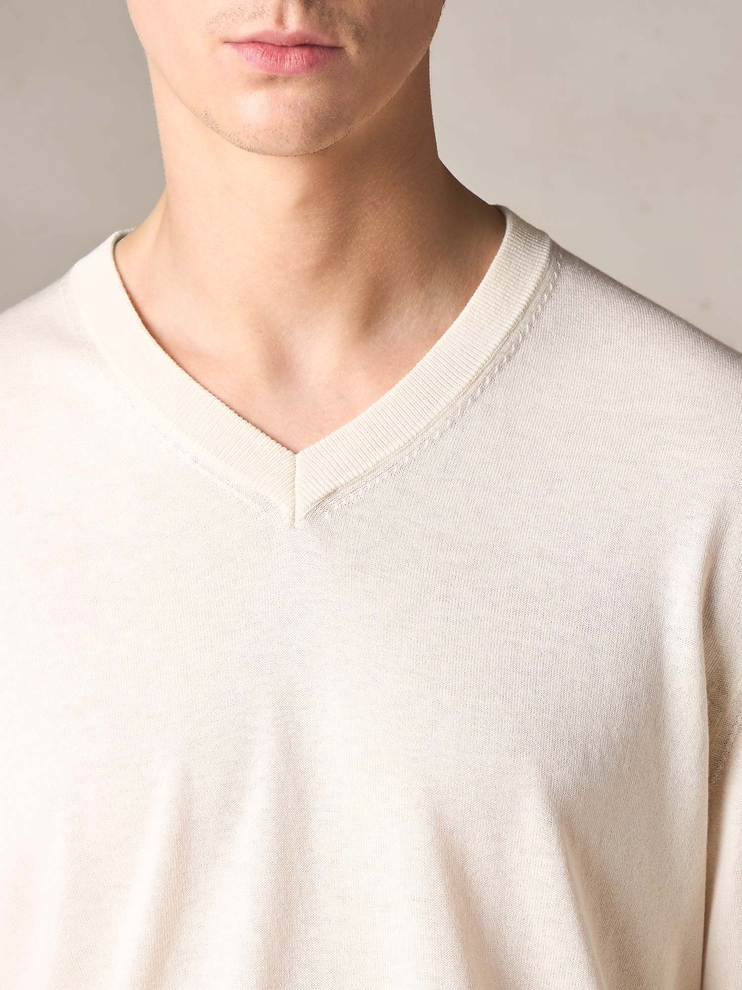 Ballantyne SILK AND COTTON V NECK PULLOVER - COD. B2P001 14S06 10144