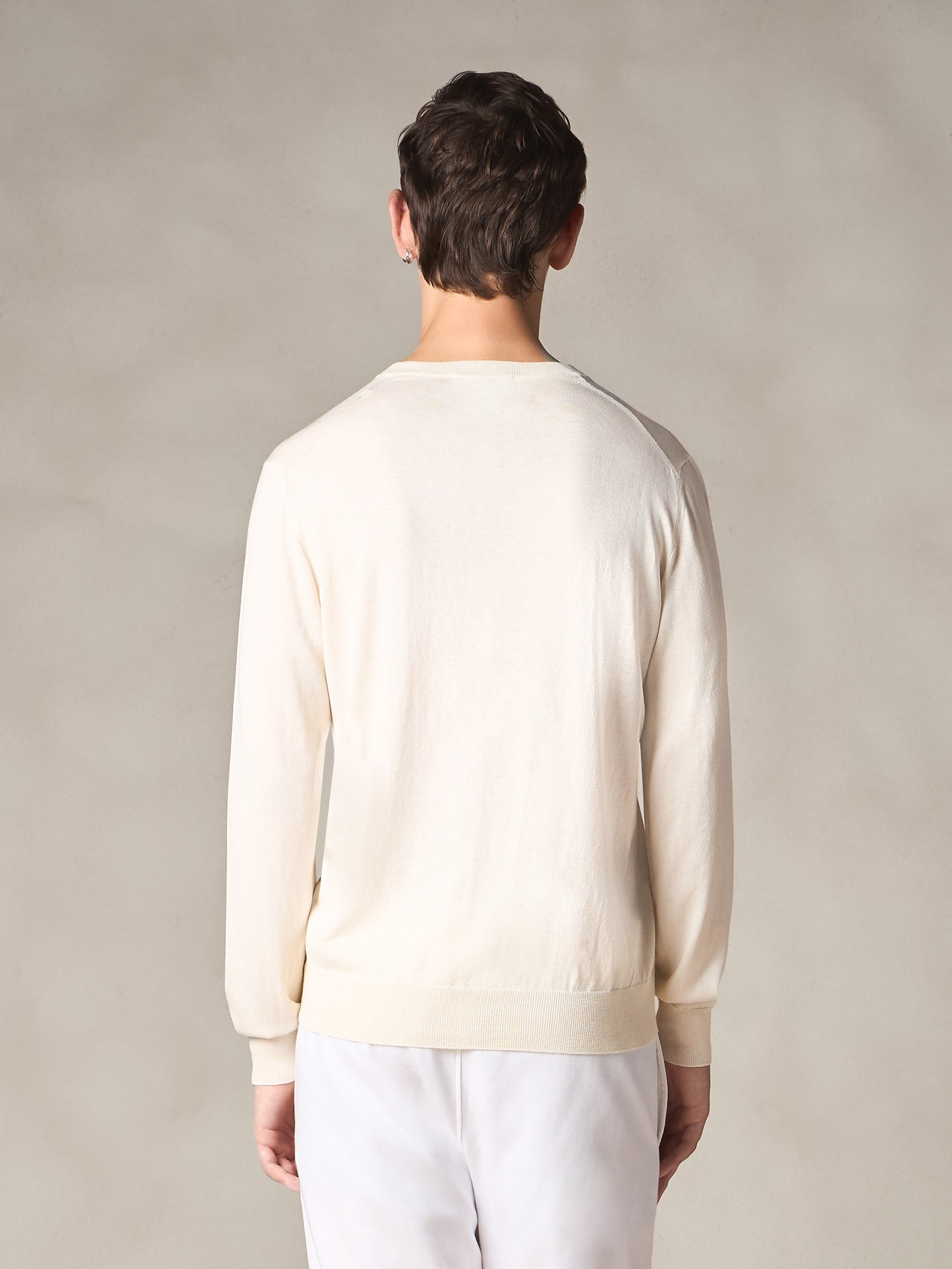 Ballantyne SILK AND COTTON V NECK PULLOVER - COD. B2P001 14S06 10144