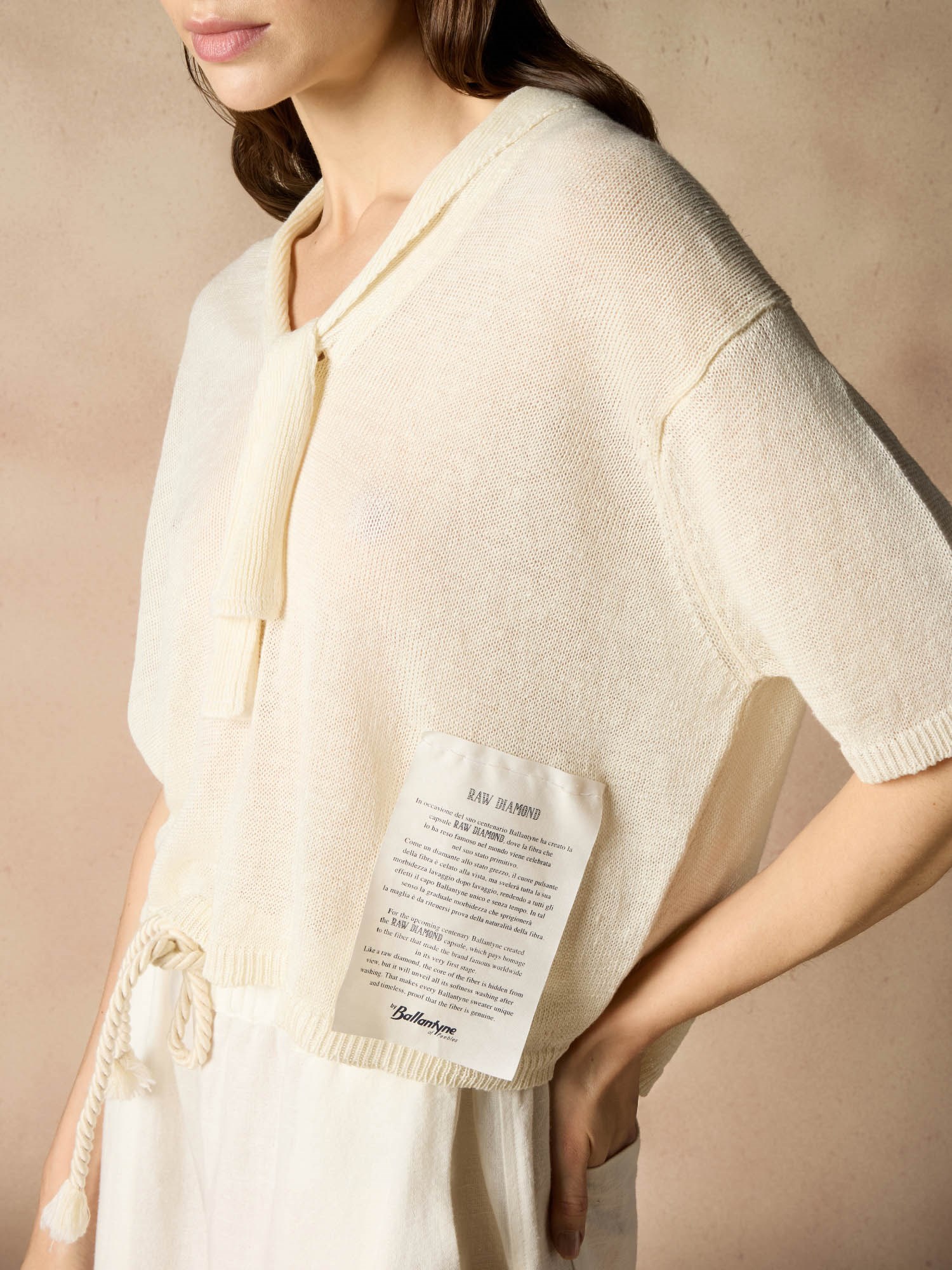 Ballantyne RAW DIAMOND - BLOUSE IN 100% HEMP - COD. B3W275 7CANA 10144