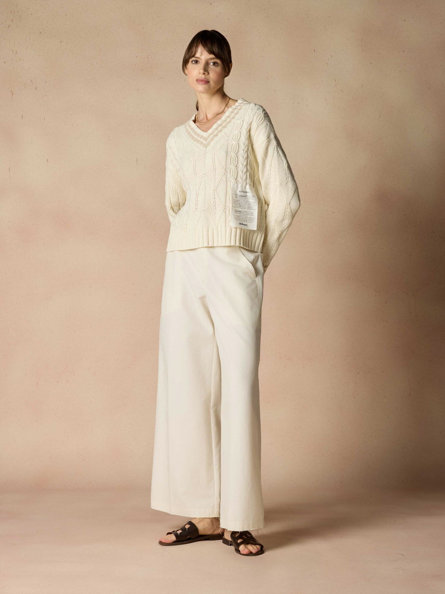 Ballantyne RAW DIAMOND - COTTON AND HEMP JUMPER - COD. B3P793 5C008 98135