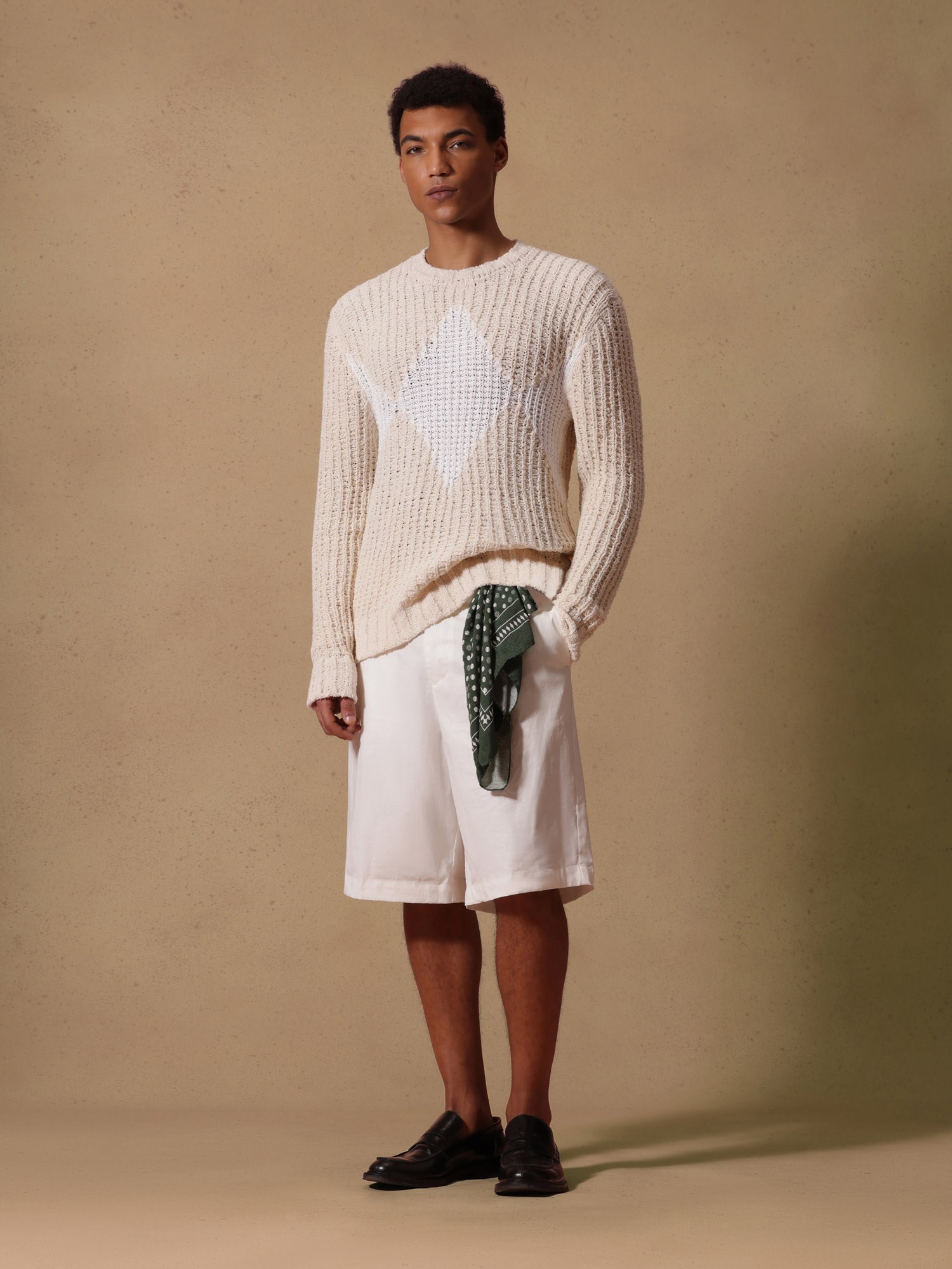 Ballantyne RAW DIAMOND - COTTON ROUNDNECK JUMPER - COD. B4P272 3C067 94331