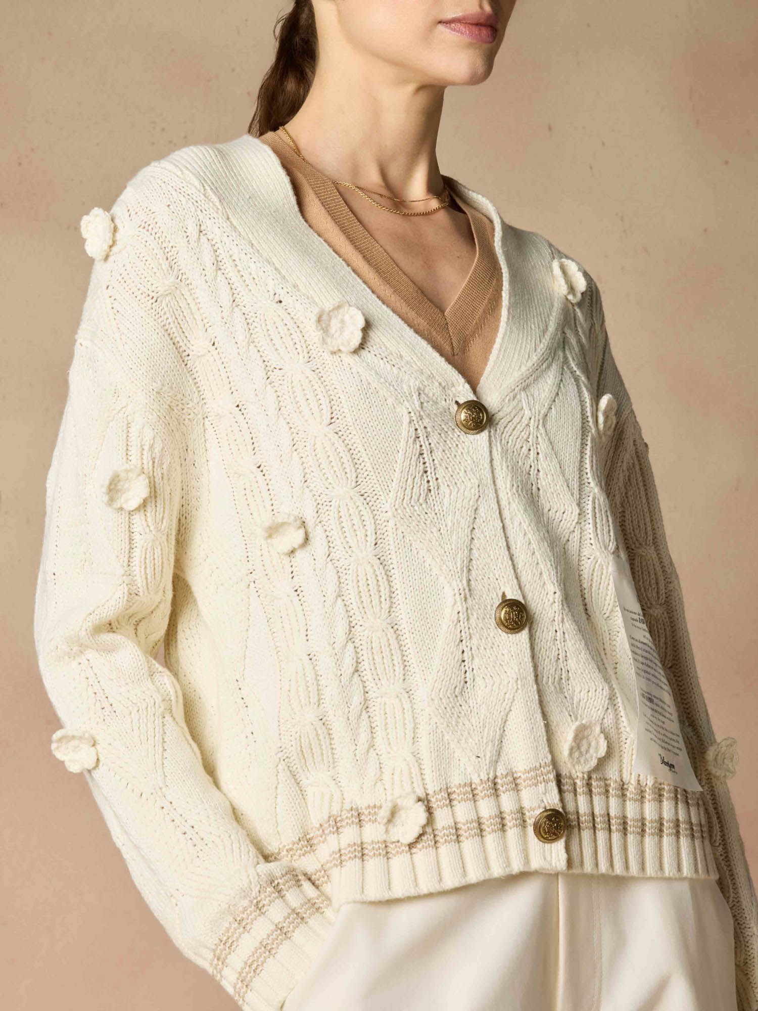 Ballantyne RAW DIAMOND - COTTON AND HEMP CARDIGAN - COD. B3K374 5C008 98135