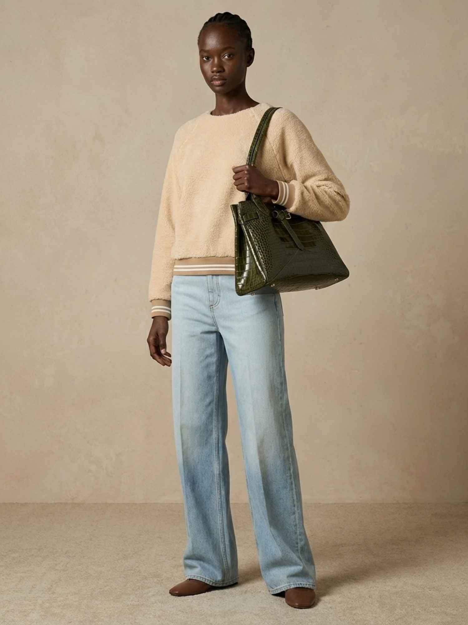 Ballantyne TERRY SWEATSHIRT WITH CONTRASTING HEMS - COD. BLW213 UCTJ2 14223