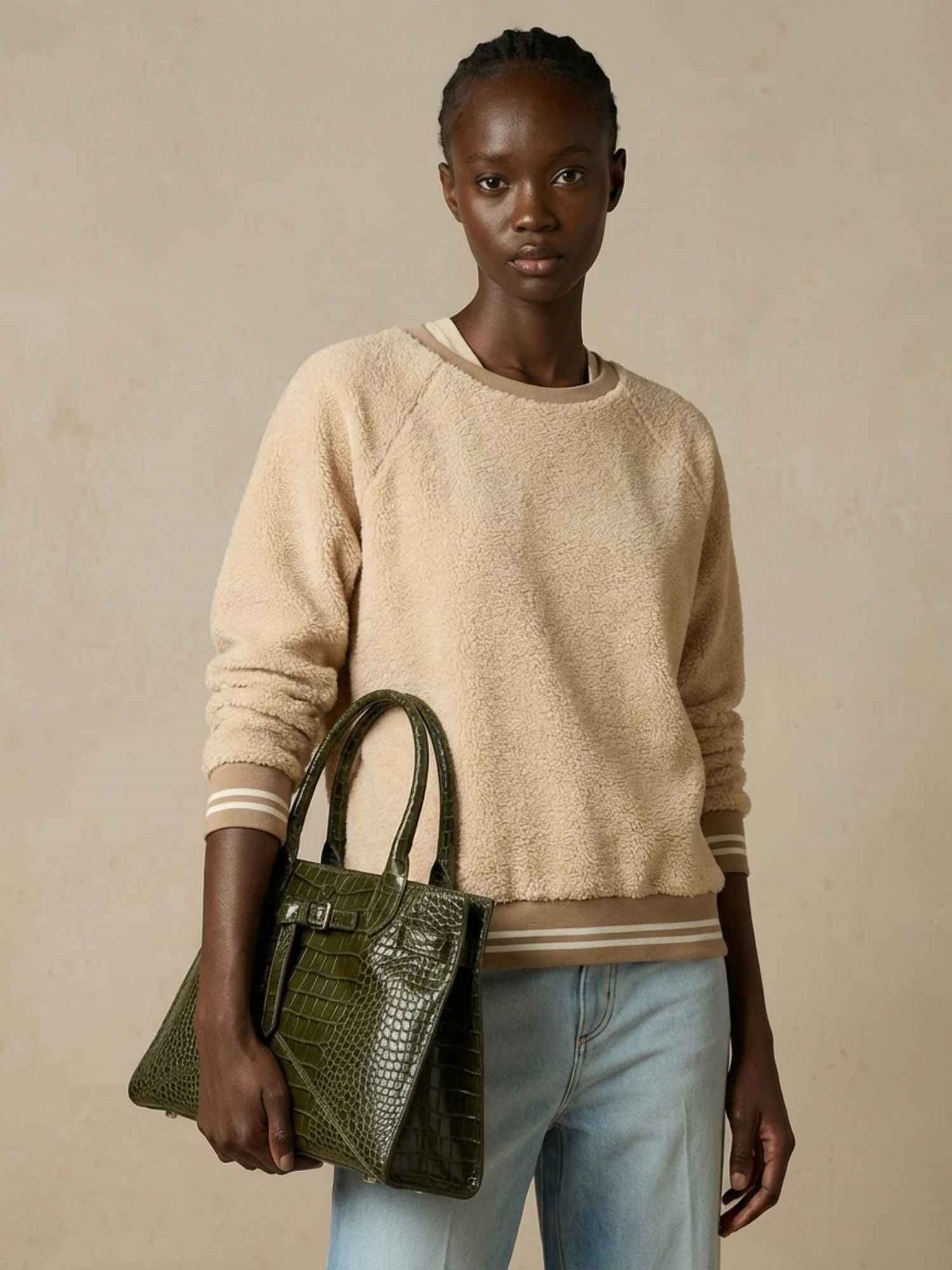 Ballantyne TERRY SWEATSHIRT WITH CONTRASTING HEMS - COD. BLW213 UCTJ2 14223