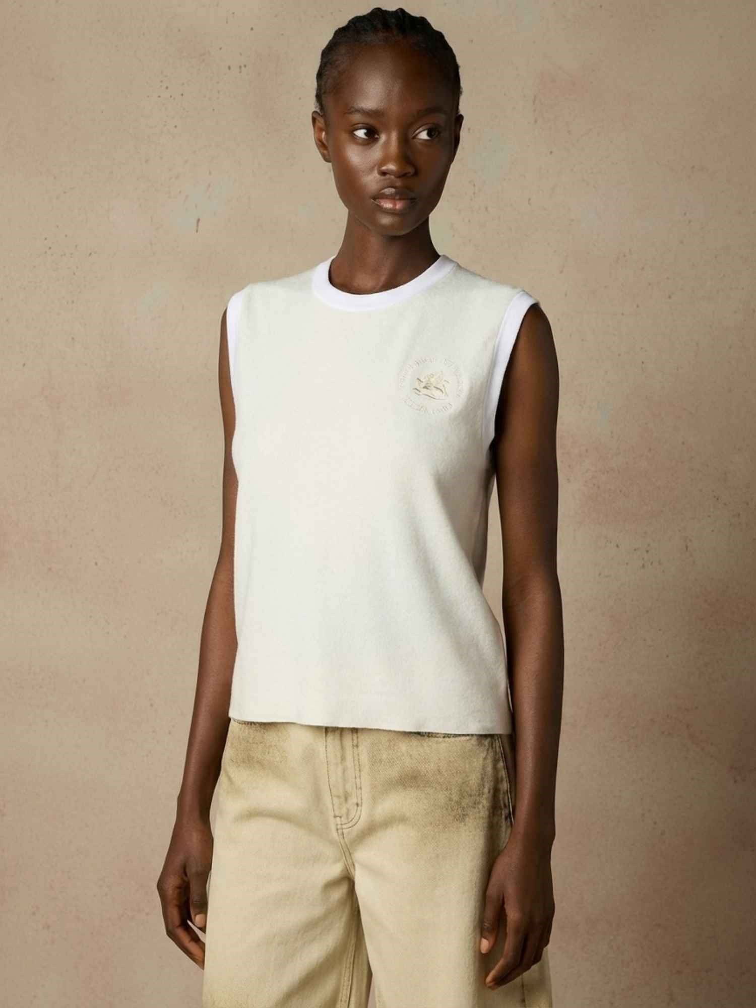 Ballantyne TERRY CLOTH SLEEVELESS TOP - COD. BLW206 UVA45 10144