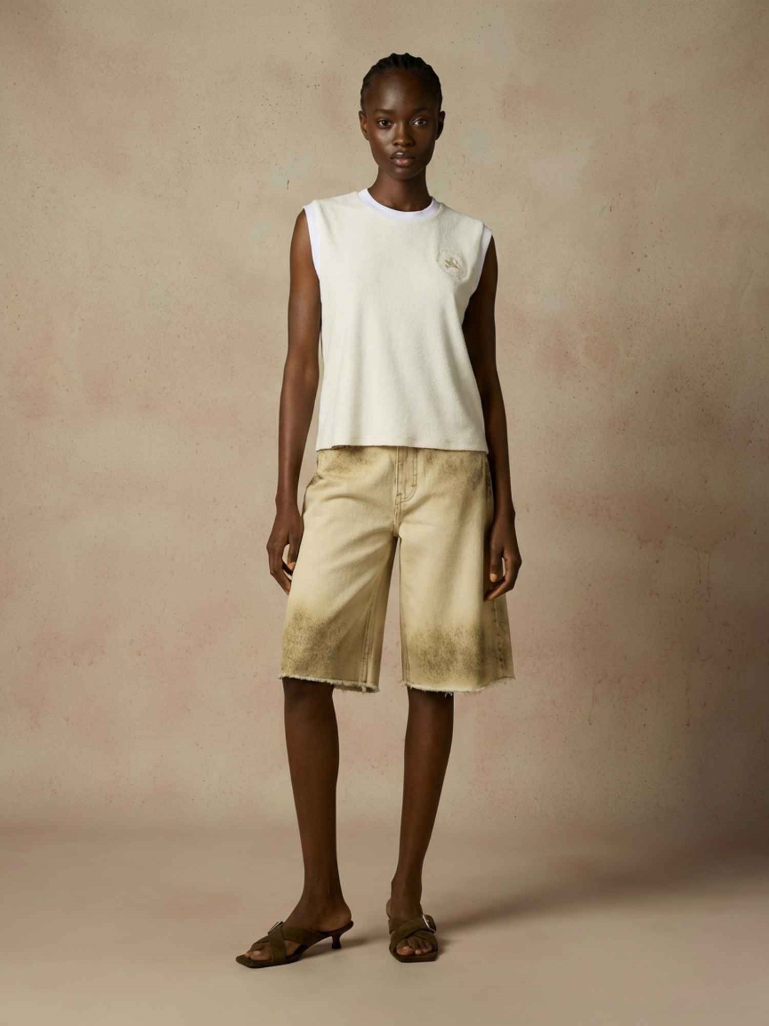 Ballantyne TERRY CLOTH SLEEVELESS TOP - COD. BLW206 UVA45 10144