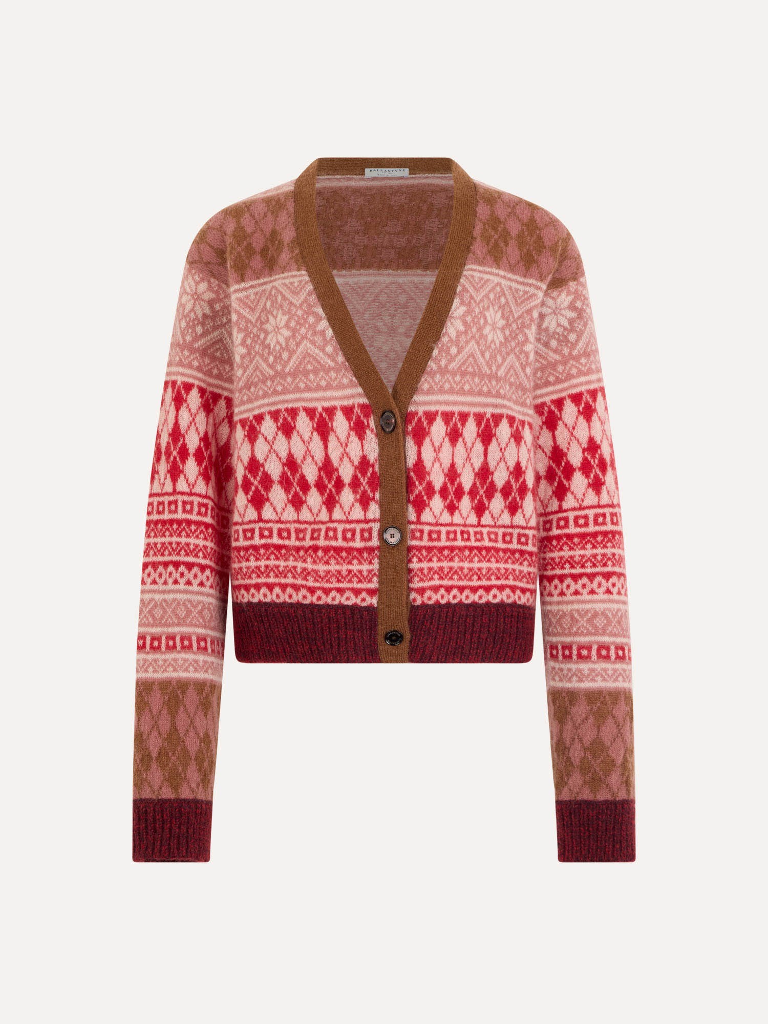 Ballantyne FAIR ISLE JACQUARD CARDIGAN - COD. B1K315 7W119 92179