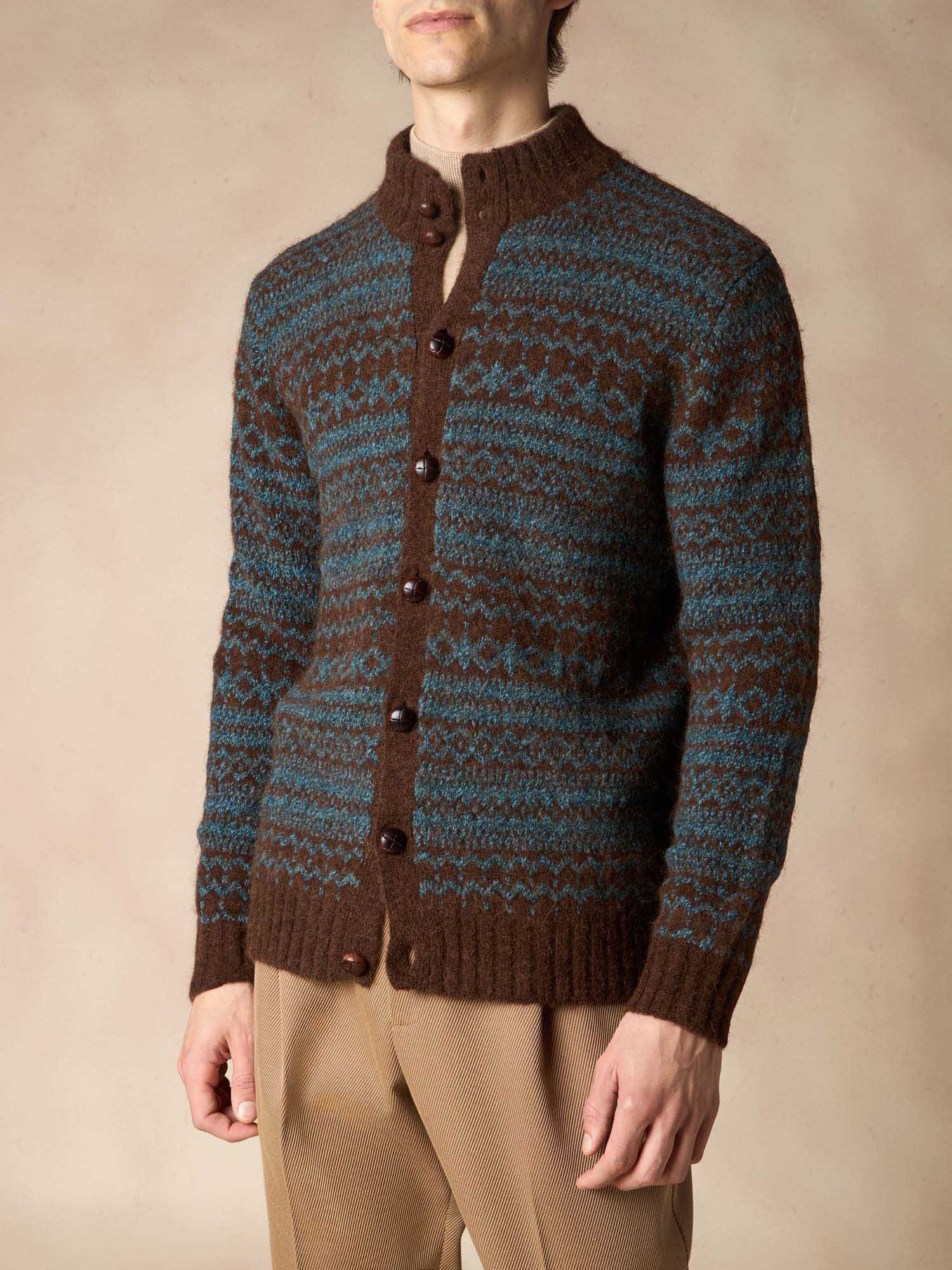 Ballantyne CARDIGAN JACQUARD CON MOTIVO FAIR ISLE - COD. B2K126 5W005 94008