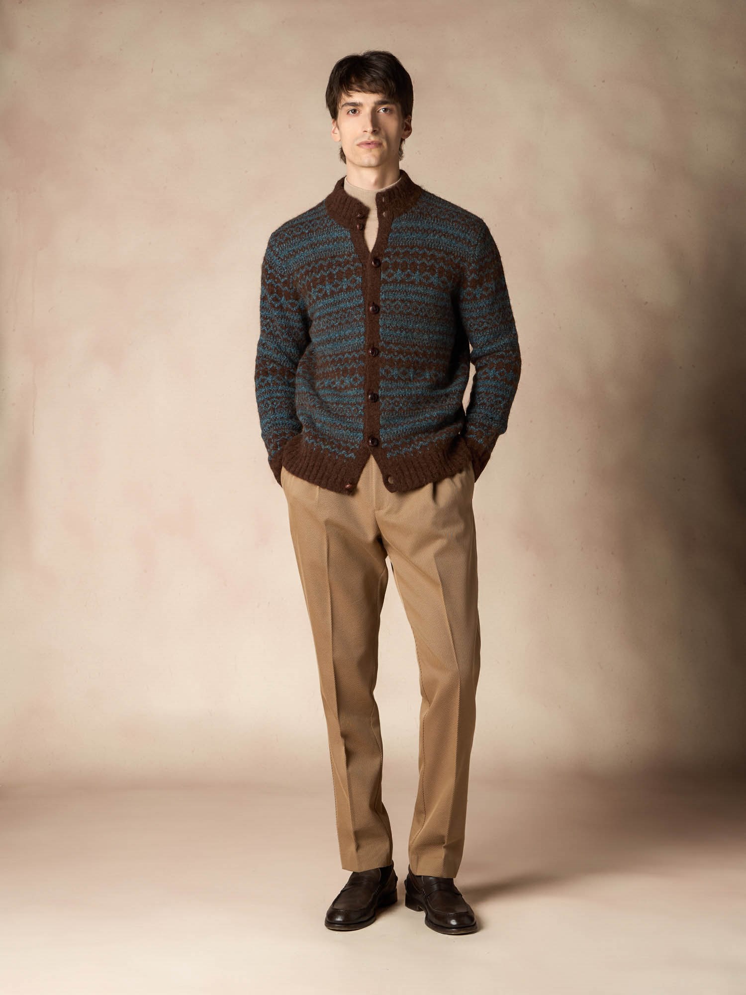 Ballantyne CARDIGAN JACQUARD CON MOTIVO FAIR ISLE - COD. B2K126 5W005 94008