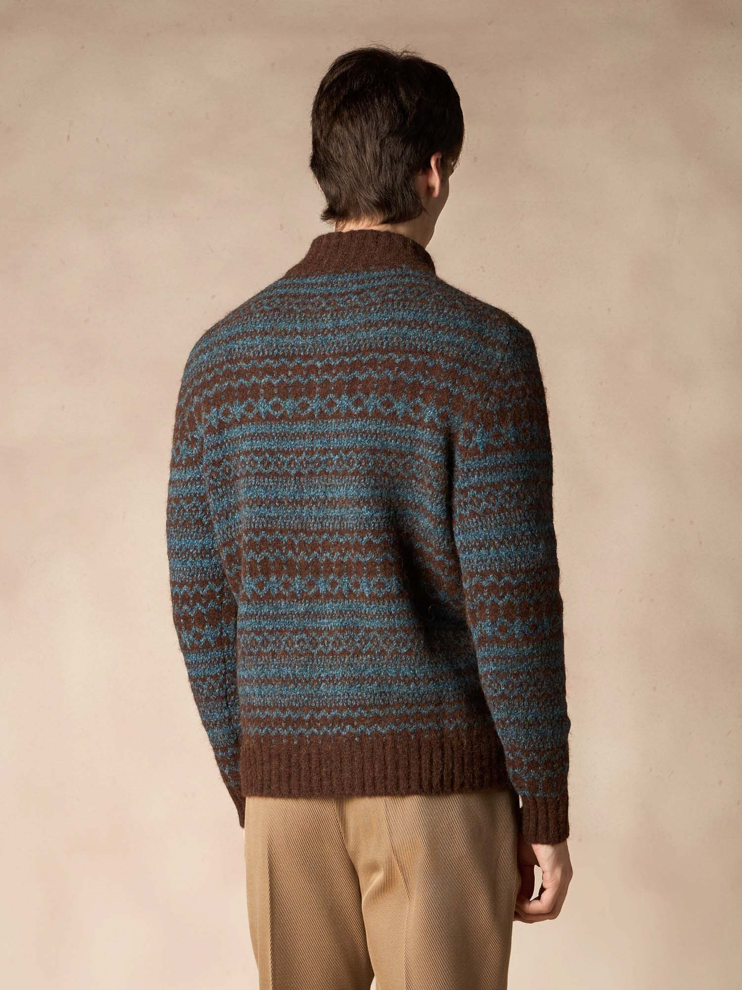 Ballantyne CARDIGAN JACQUARD CON MOTIVO FAIR ISLE - COD. B2K126 5W005 94008