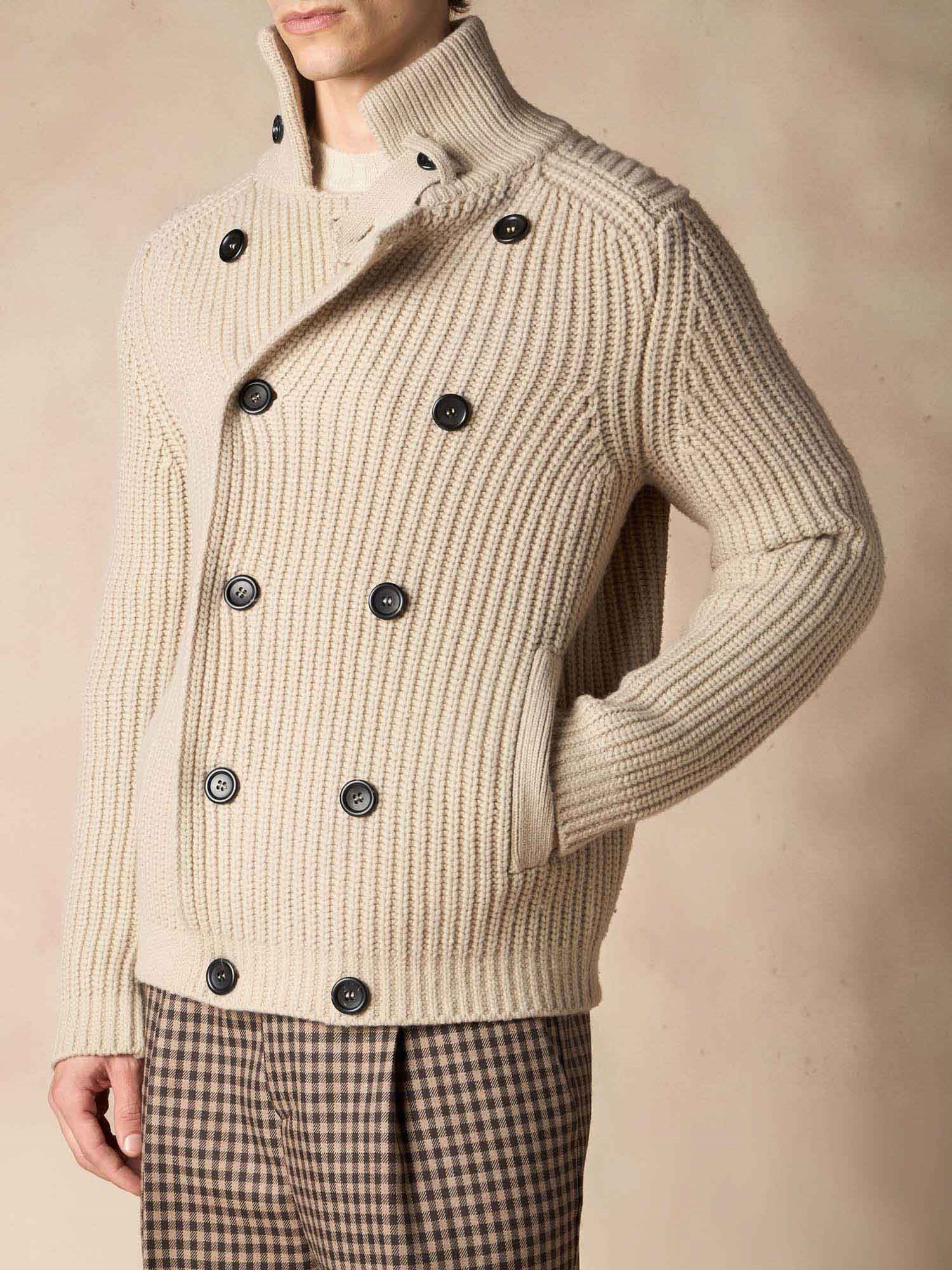 Ballantyne DOUBLE BREASTED SWEATER JACKET - COD. B2K200 3W049 10012