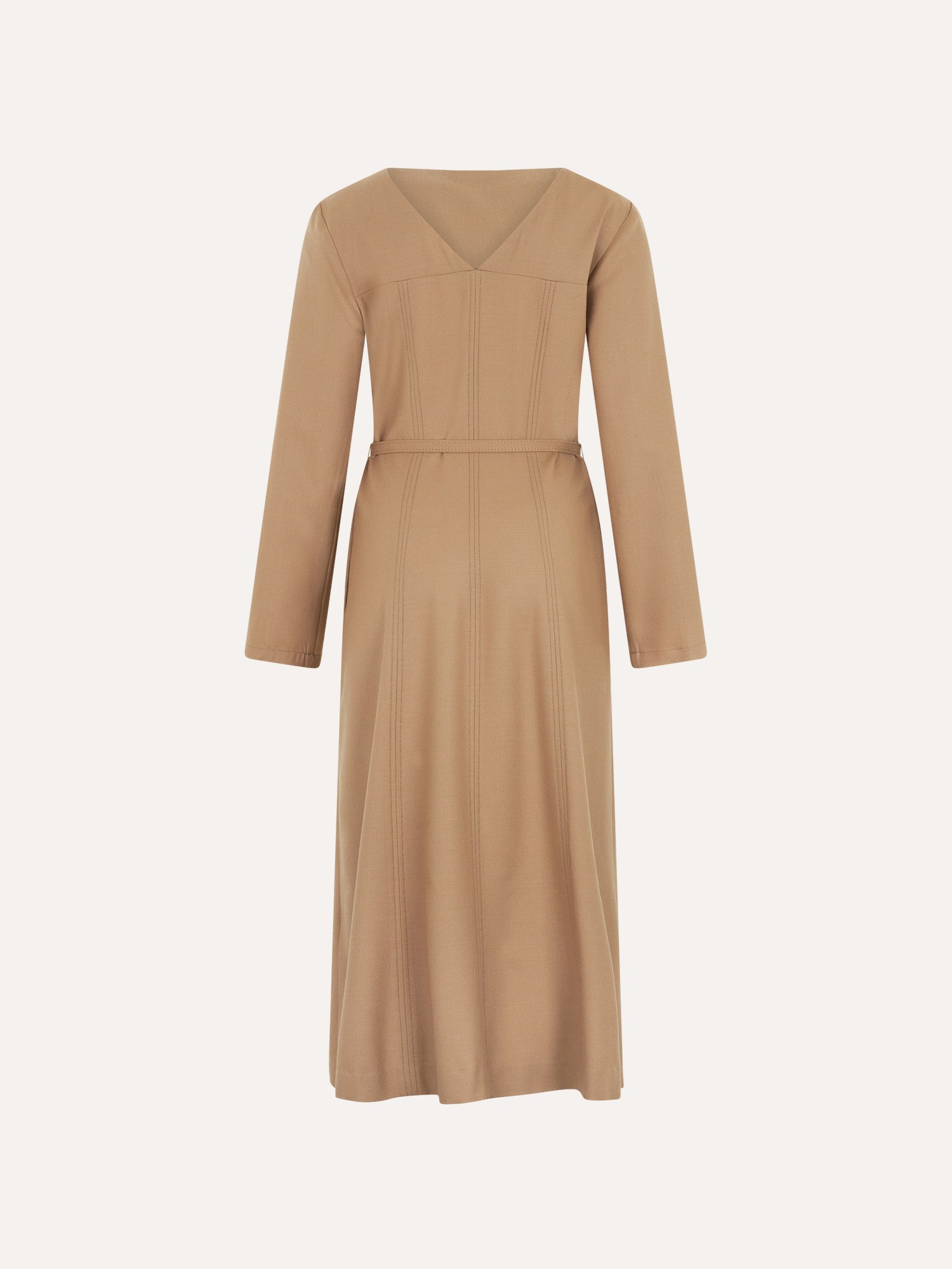 Ballantyne VIRGIN WOOL A-LINE BELTED DRESS - COD. BLD246 UWUNI 14211