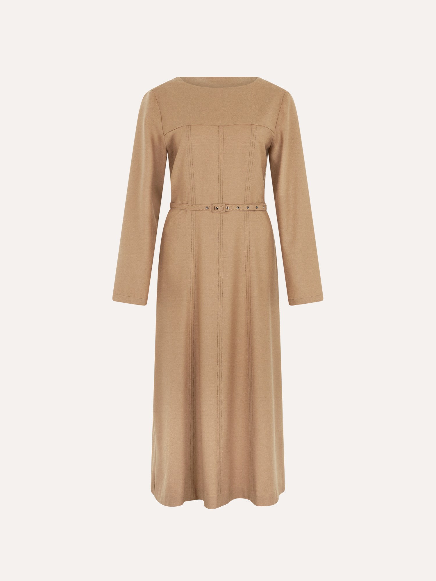 Ballantyne VIRGIN WOOL A-LINE BELTED DRESS - COD. BLD246 UWUNI 14211