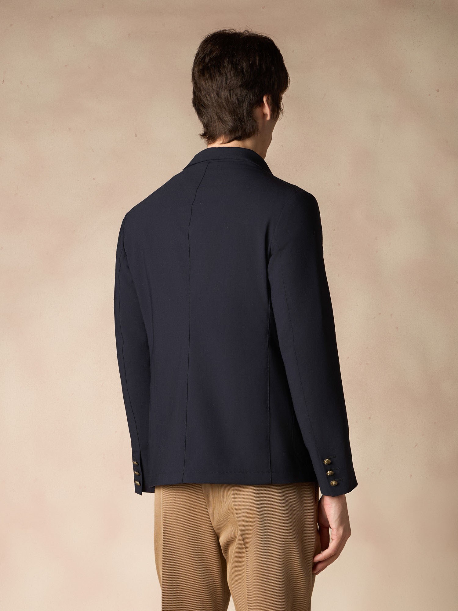 Ballantyne UNLINED DOUBLE-BREASTED BLAZER WITH GOLD-TONE BUTTONS - COD. BMJ040 UPR11 13777
