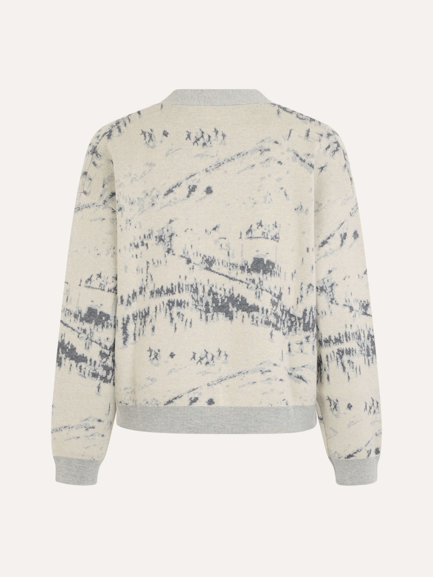 Ballantyne CARDIGAN JACQUARD IN LANA E COTONE - COD. B1K394 12W14 98000