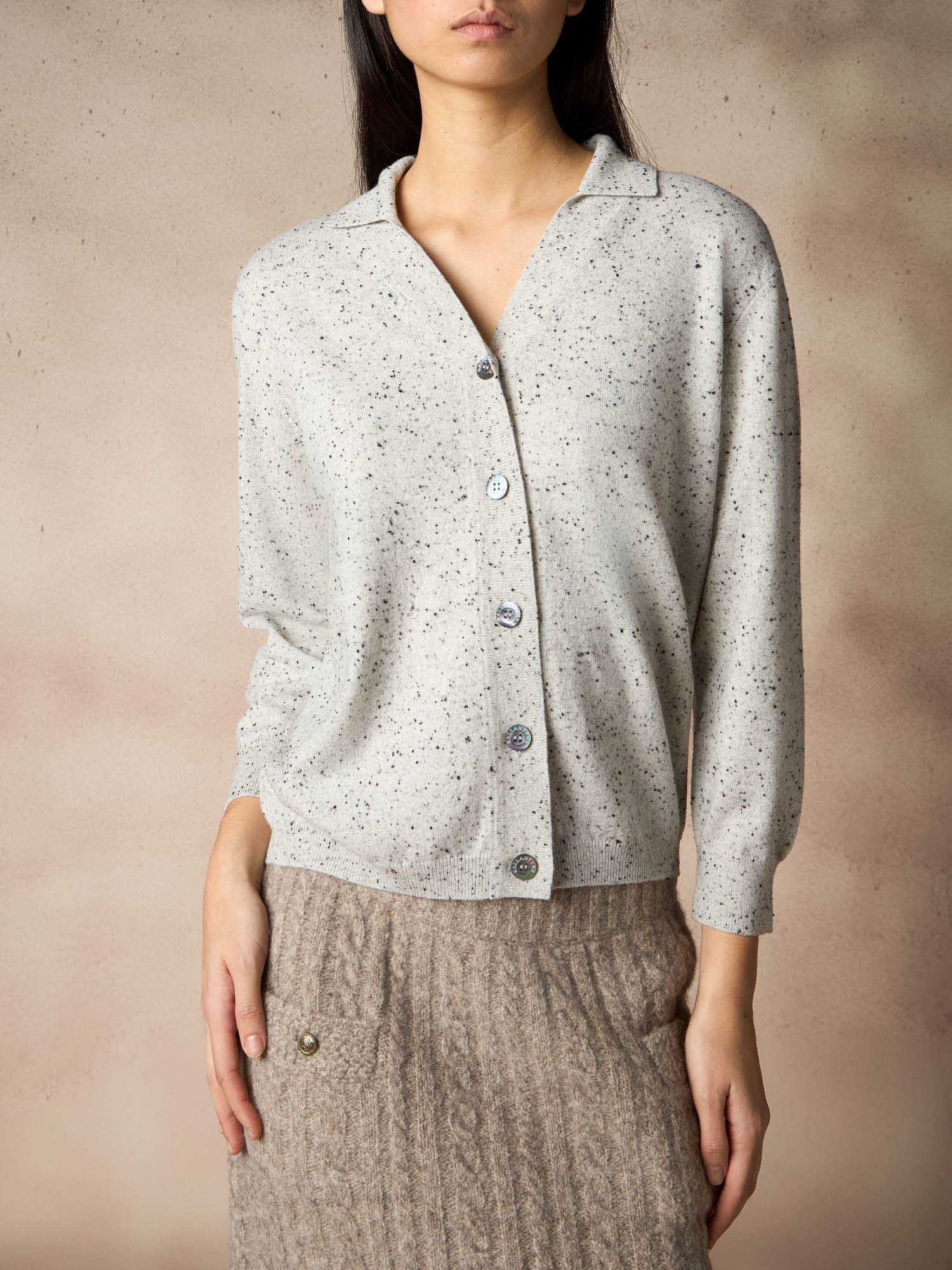 Ballantyne CARDIGAN IN DONEGAL TWEED - COD. B1K378 12K00 15122