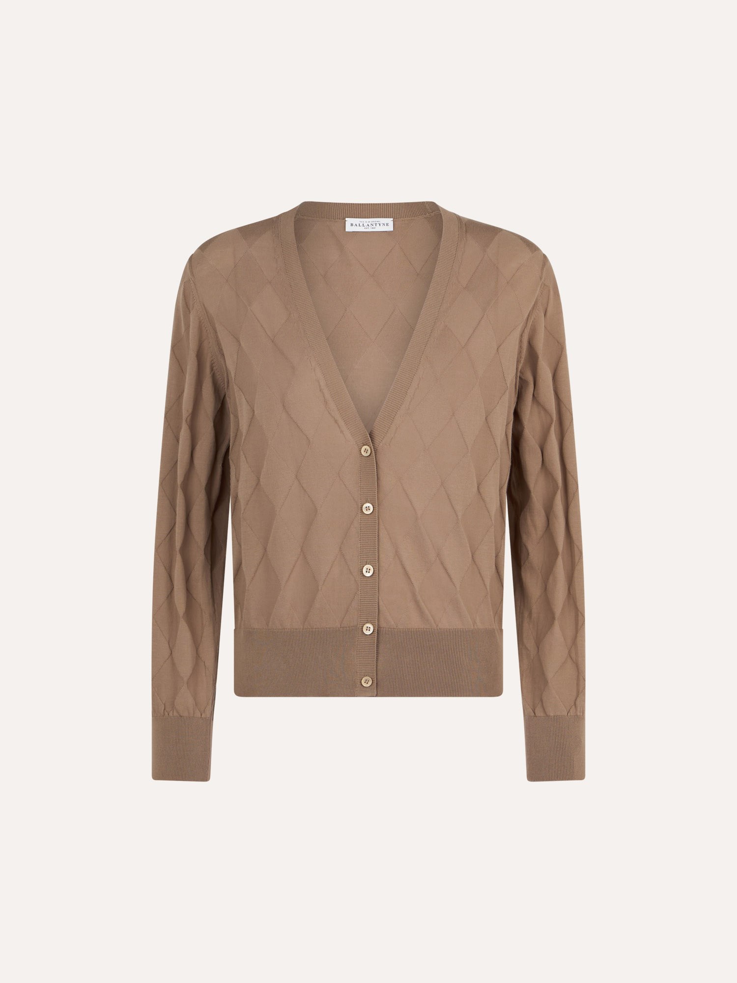 Ballantyne 100% COTTON V-NECK CARDIGAN - COD. B1K366 16C00 14279