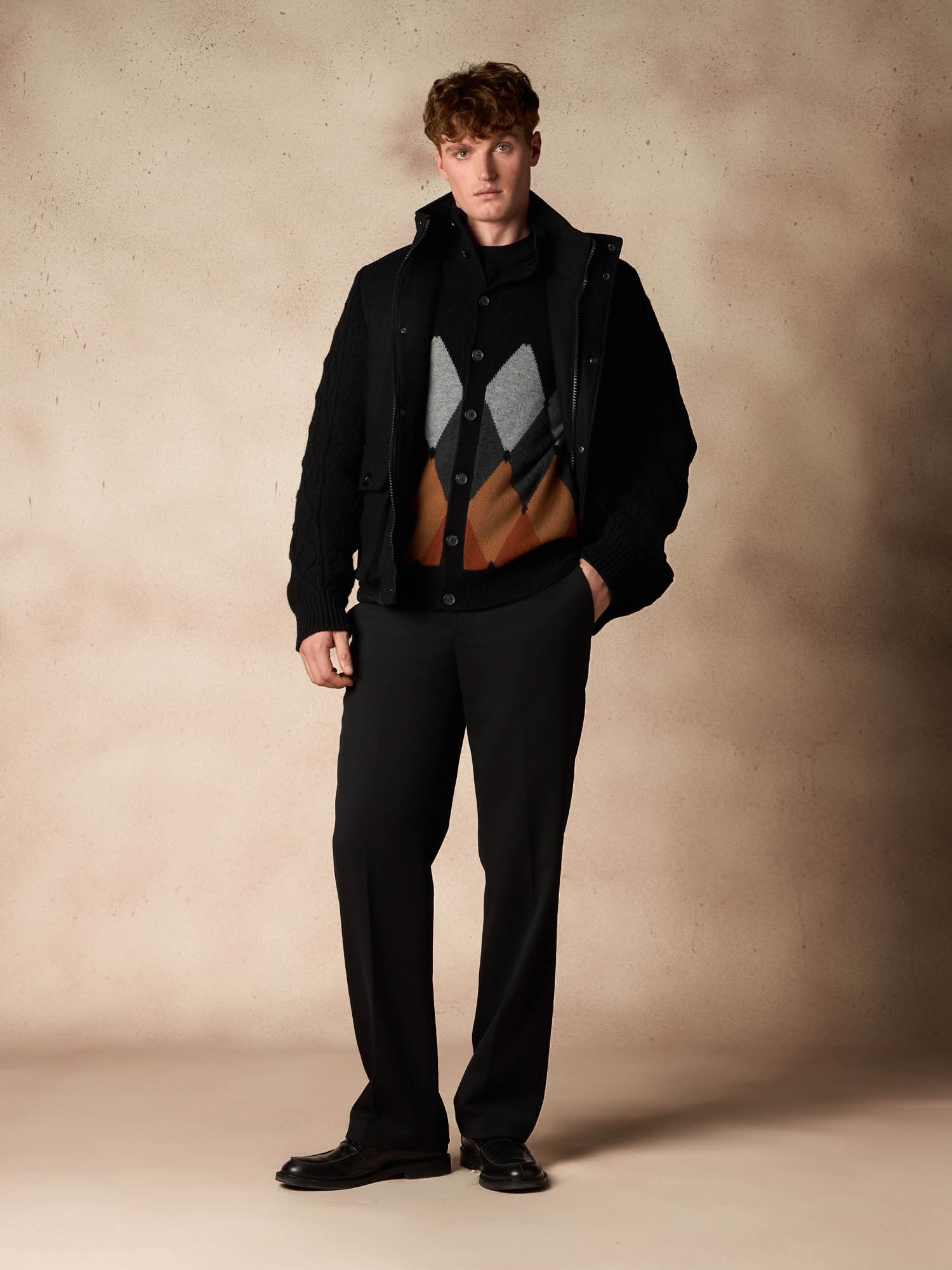 Ballantyne JACKE MIT STRICKDETAILS AUS WOLLE UND KASCHMIR - COD. BMJ042 UWP00 15517