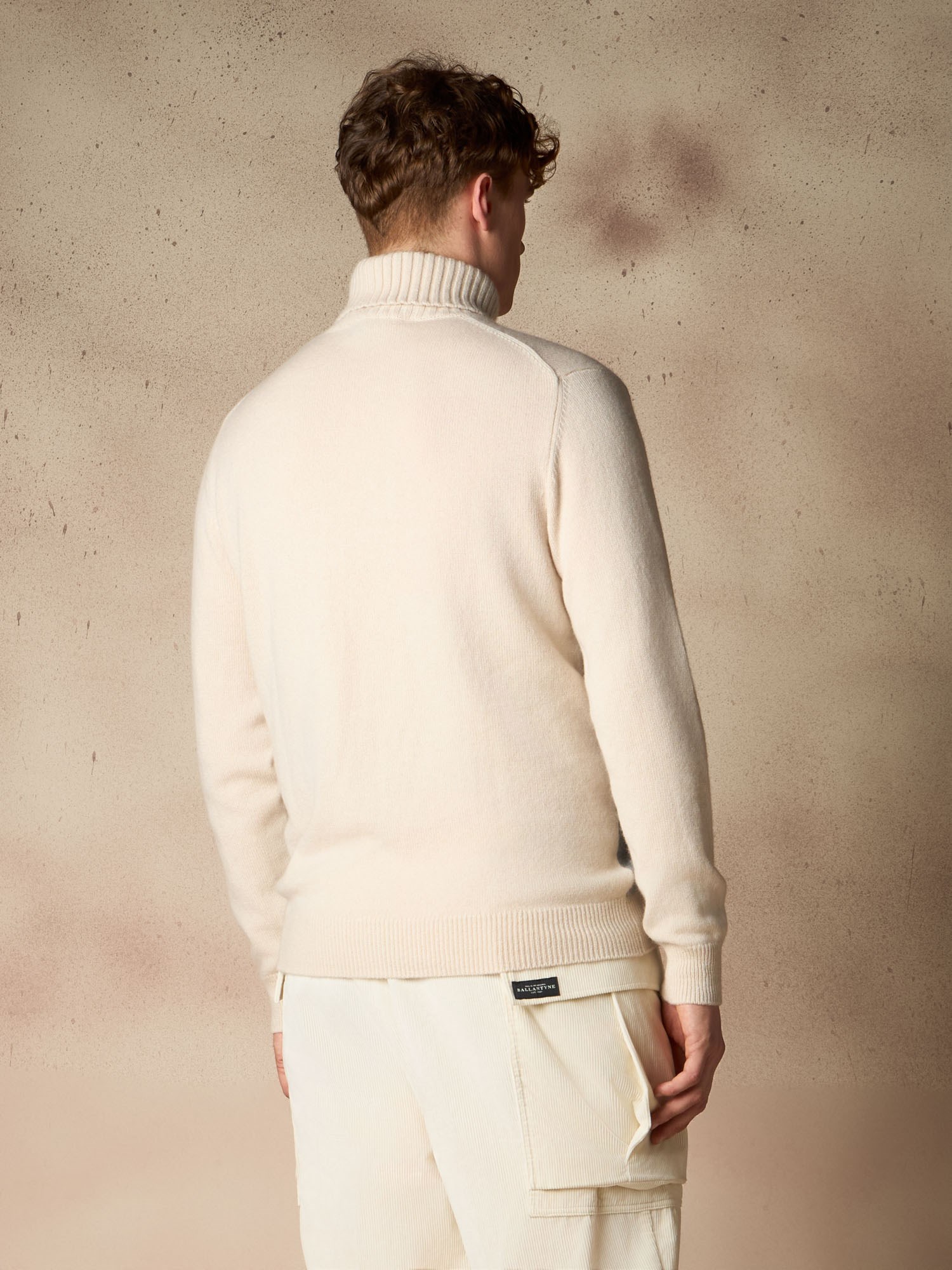 Ballantyne DIAMANT-ROLLKRAGENPULLOVER AUS 100% KASCHMIR - COD. B2P010 7K0A8 98003