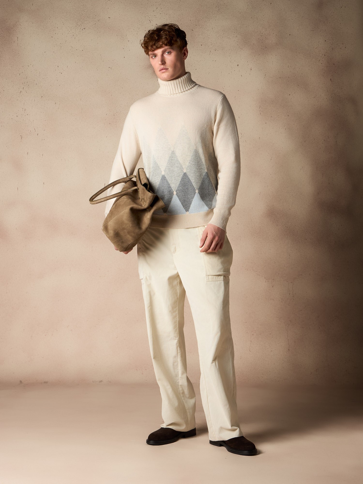 Ballantyne DIAMANT-ROLLKRAGENPULLOVER AUS 100% KASCHMIR - COD. B2P010 7K0A8 98003