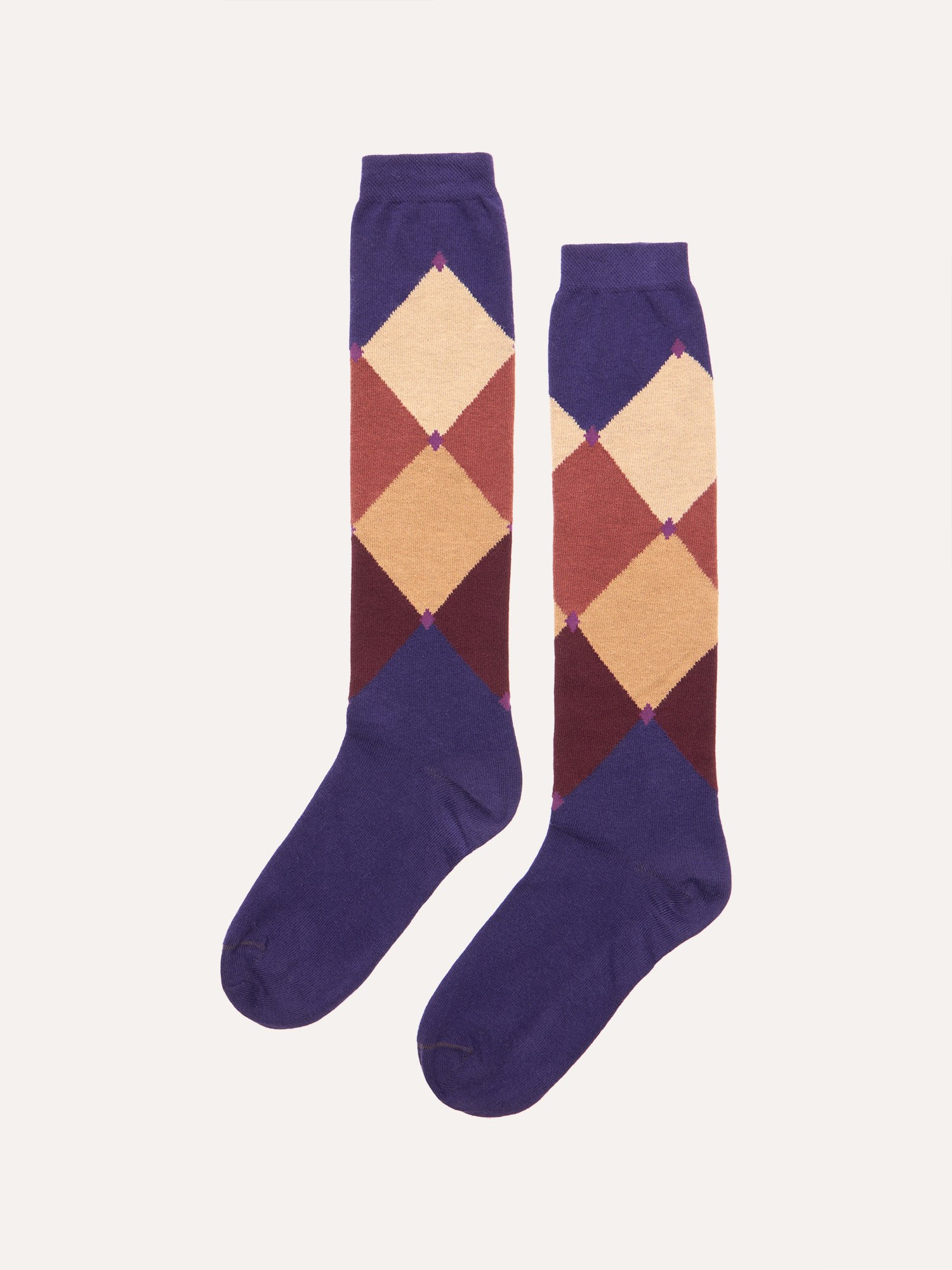 Ballantyne MID-CALF COTTON DIAMOND SOCKS - COD. BLX020 14CT1 91003