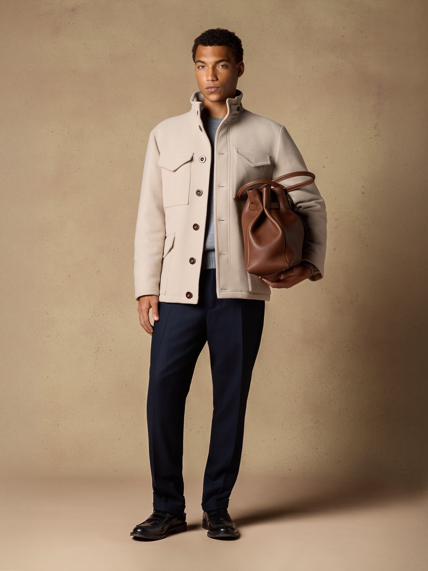 Ballantyne JACKE MIT DETAILS AUS SCHURWOLLE UND MOHAIR - COD. BMJS41 UWR94 14170