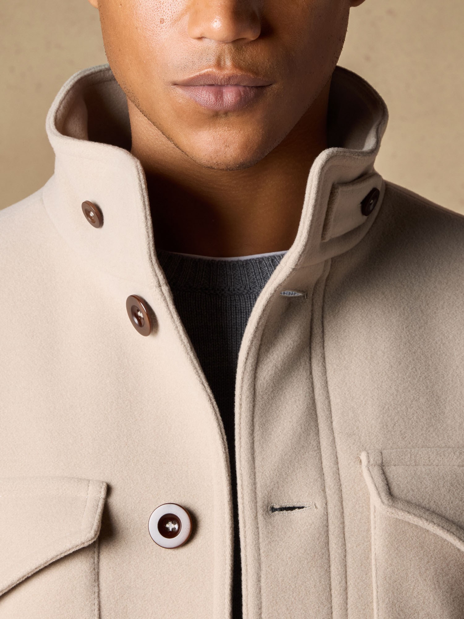 Ballantyne JACKE MIT DETAILS AUS SCHURWOLLE UND MOHAIR - COD. BMJS41 UWR94 14170