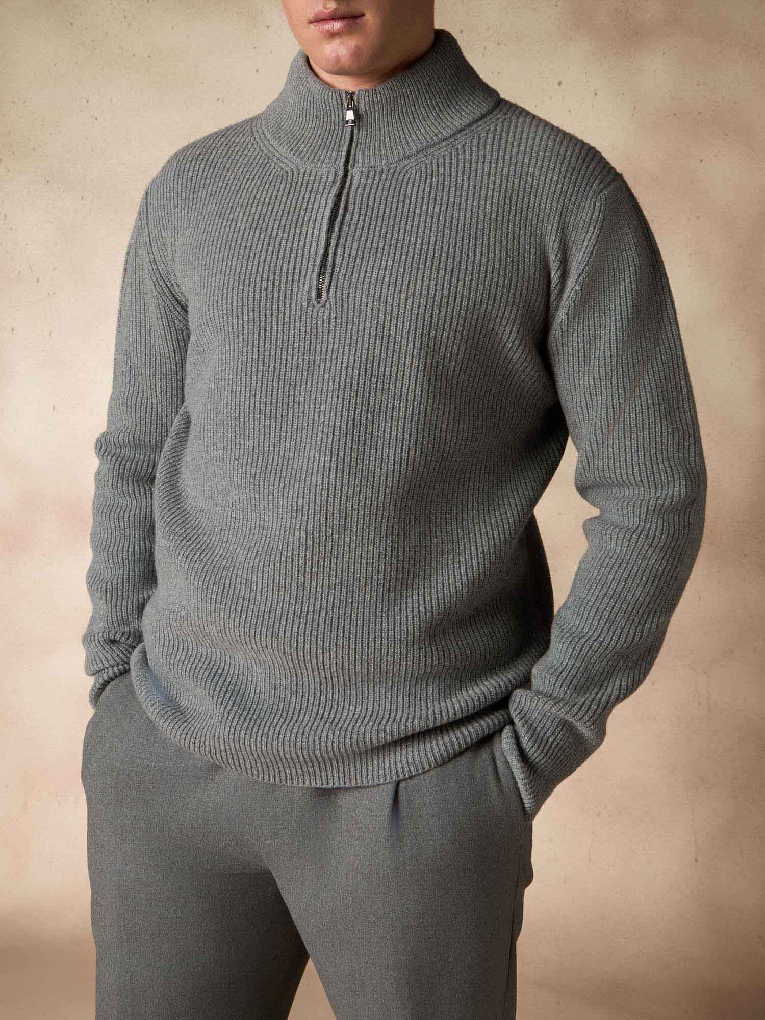 Ballantyne PULLOVER AUS REINER WOLLE MIT HALBEM REISSVERSCHLUSS - COD. B2P200 7W067 15125
