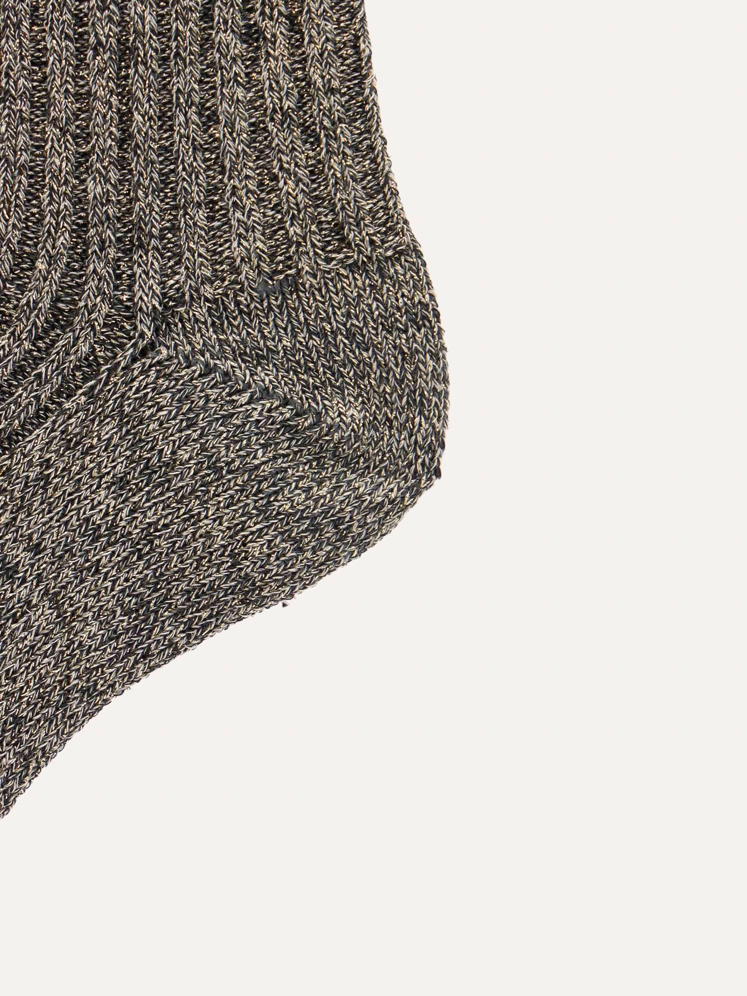 Ballantyne MEHRFARBIGE GERIPPTE SOCKEN AUS BAUMWOLLE UND LAMÉ - COD. BLX030 12C88 00920