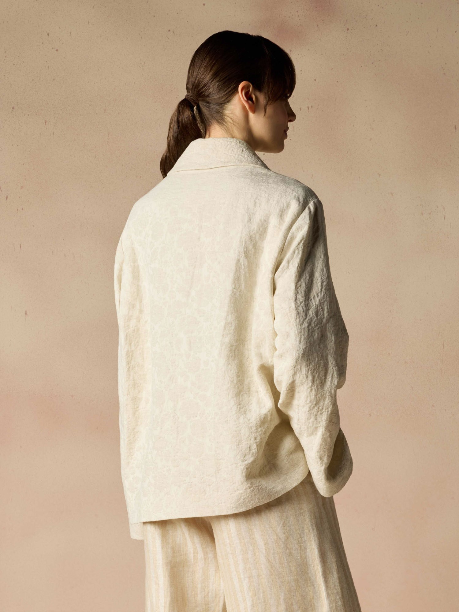 Ballantyne JACKET IN LINEN AND COTTON JACQUARD - COD. BLC069 JCL00 14304