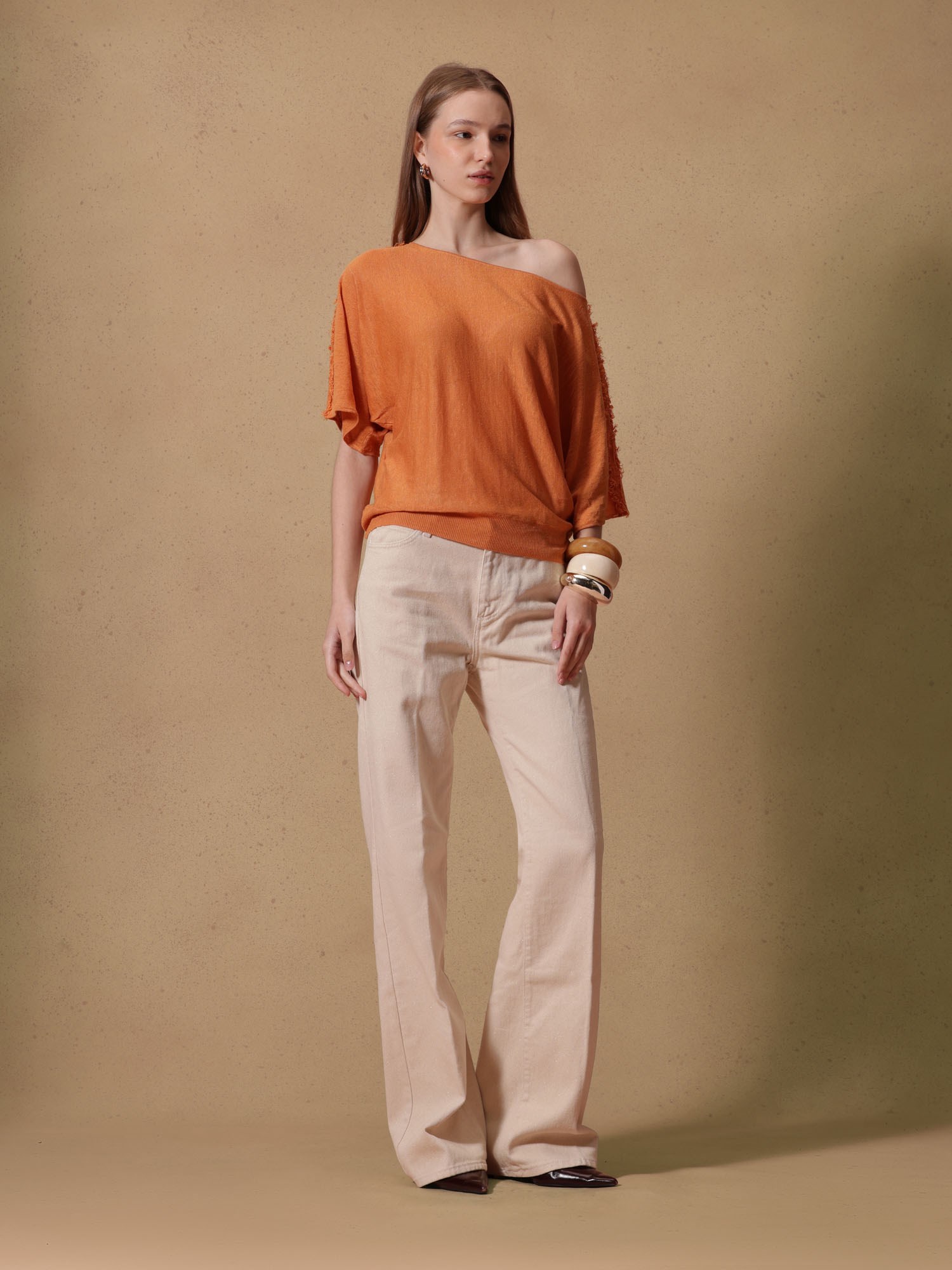 Ballantyne TOP KIMONO IN PURO LINO - COD. B1W267 14L23 11549
