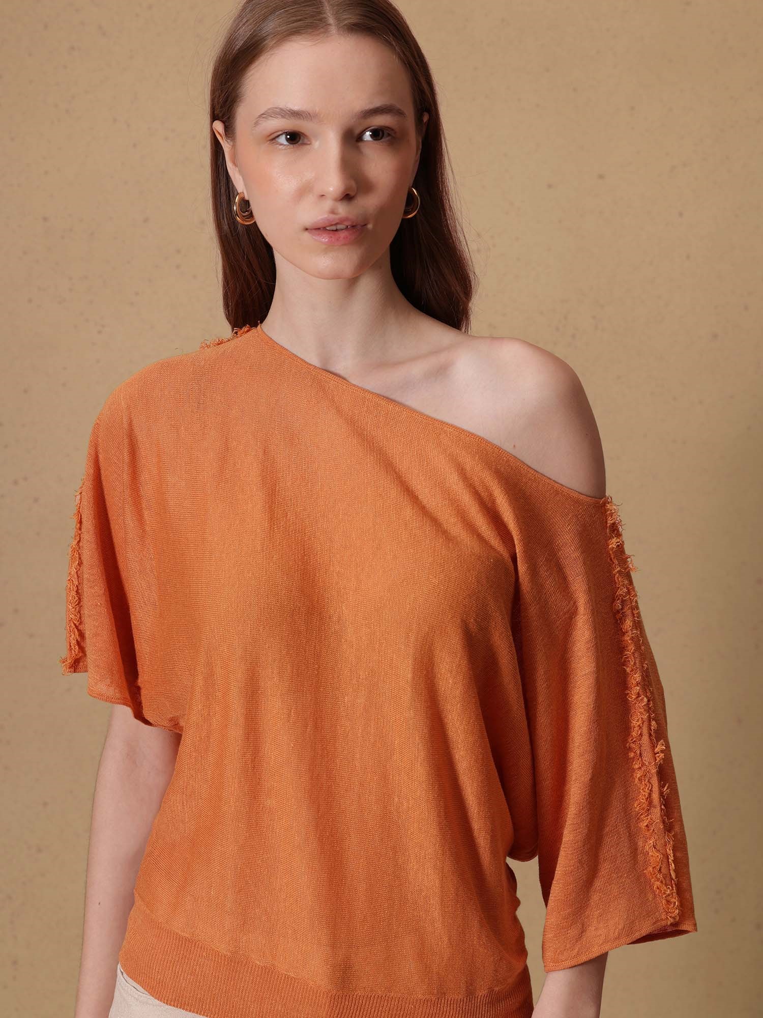 Ballantyne TOP KIMONO IN PURO LINO - COD. B1W267 14L23 11549