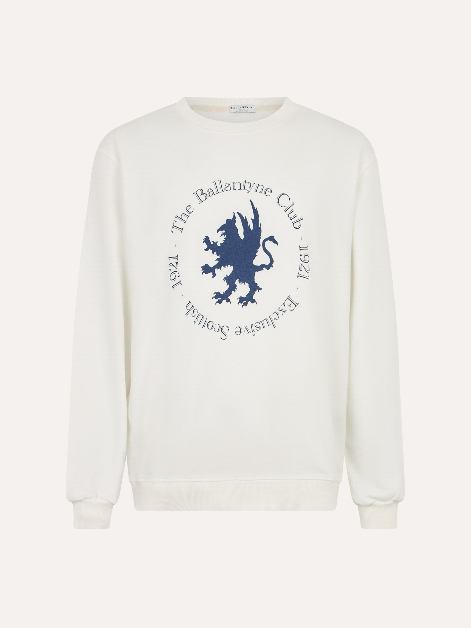 Ballantyne SWEATSHIRT IN PURE COTTON WITH CREST - COD. BMW274 UCT96 10018