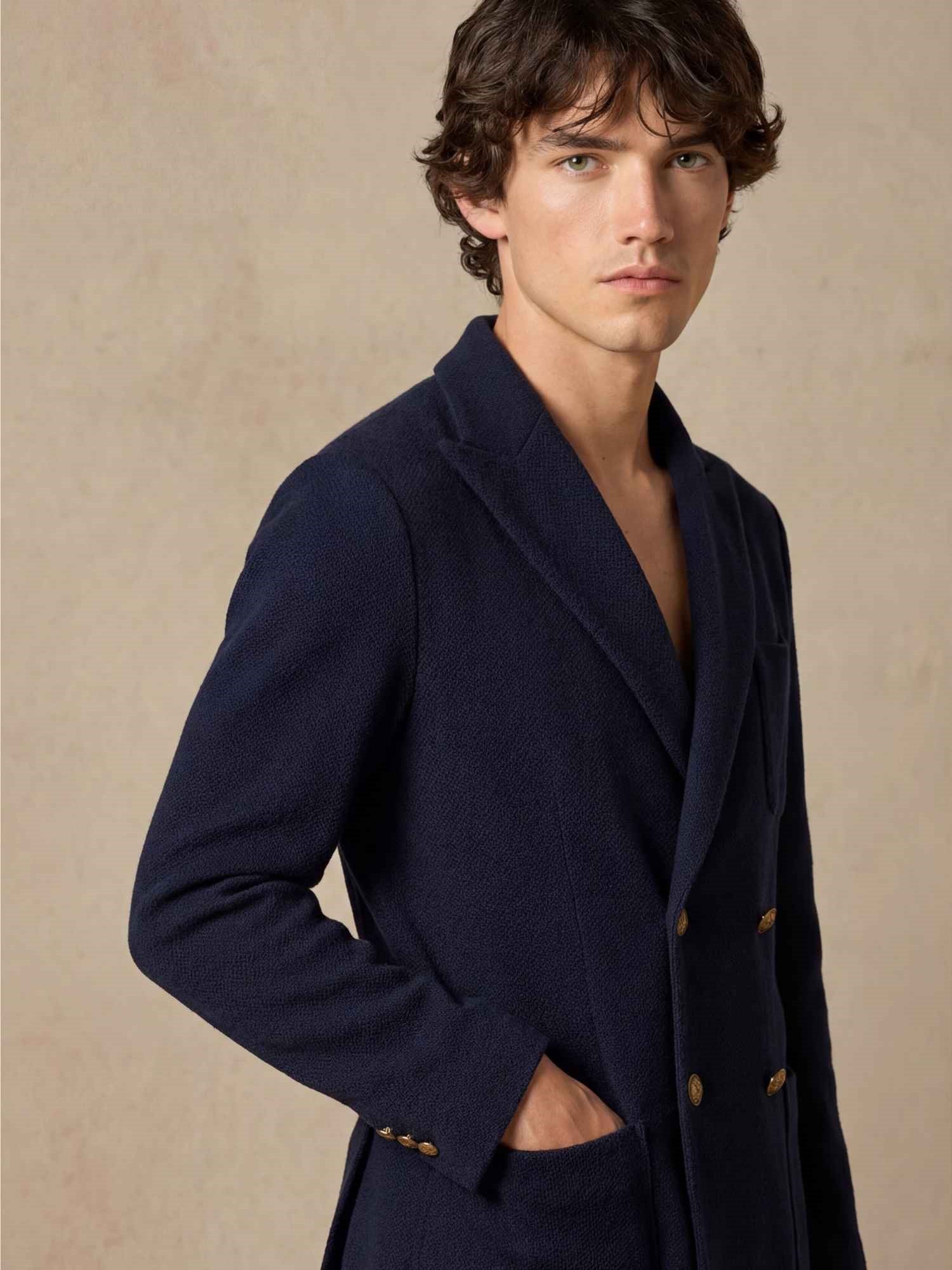 Ballantyne DOUBLE BREASTED BLAZER IN PURE COTTON - COD. BMJ040 DCT00 13777