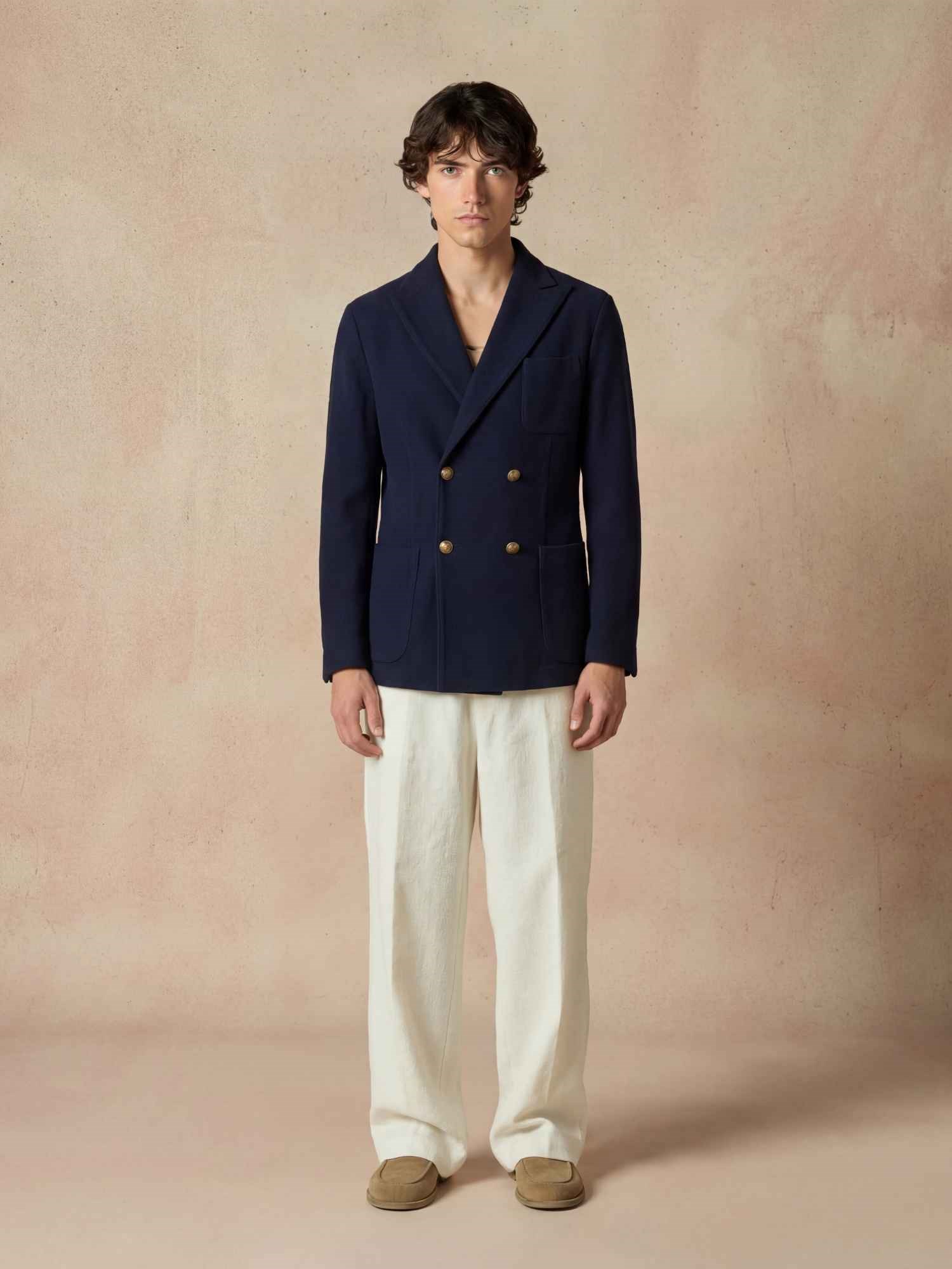 Ballantyne DOUBLE BREASTED BLAZER IN PURE COTTON - COD. BMJ040 DCT00 13777