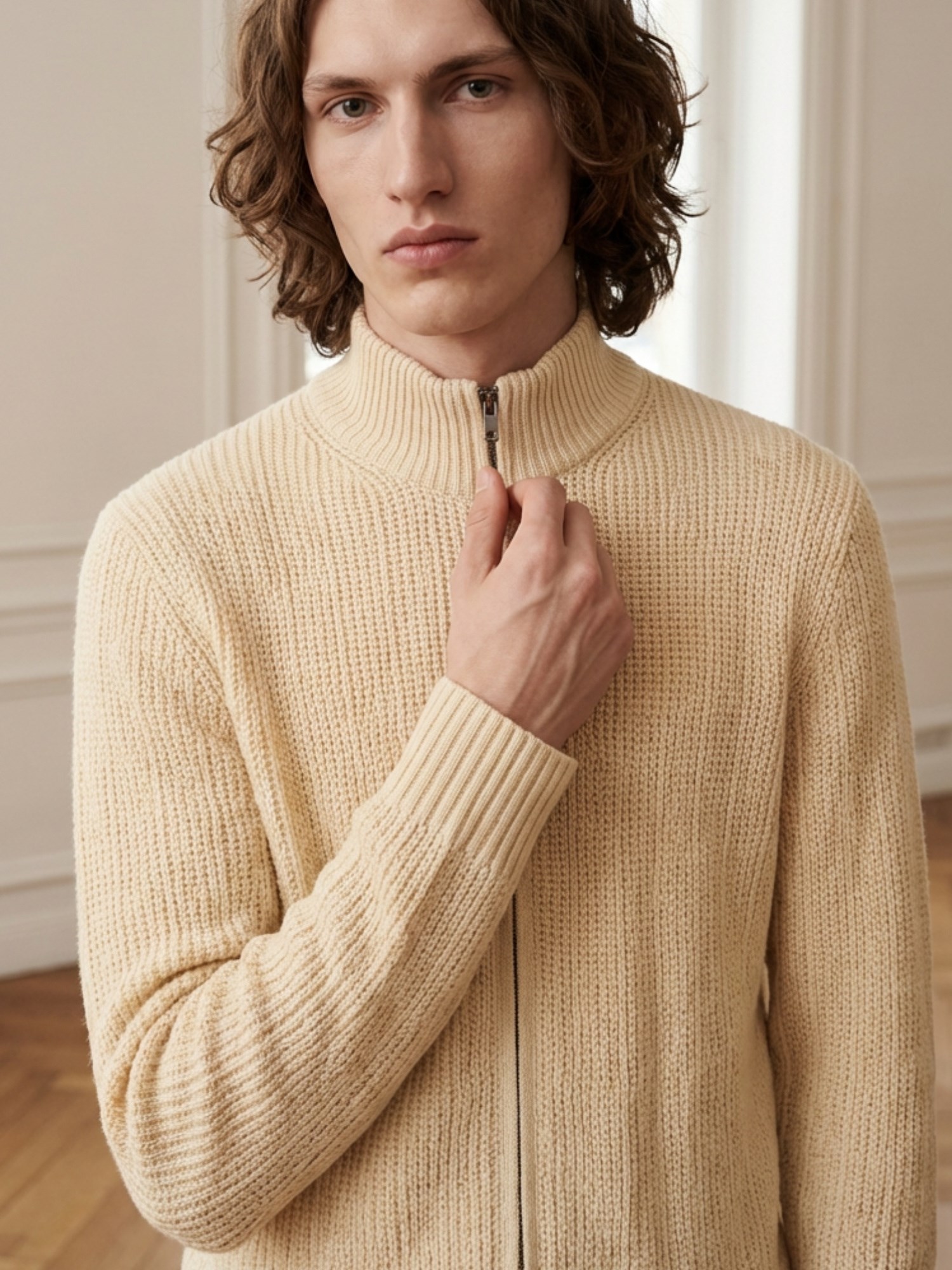 Ballantyne ZIPPED CARDIGAN IN PURE COTTON - COD. B2K036 7C008 14022