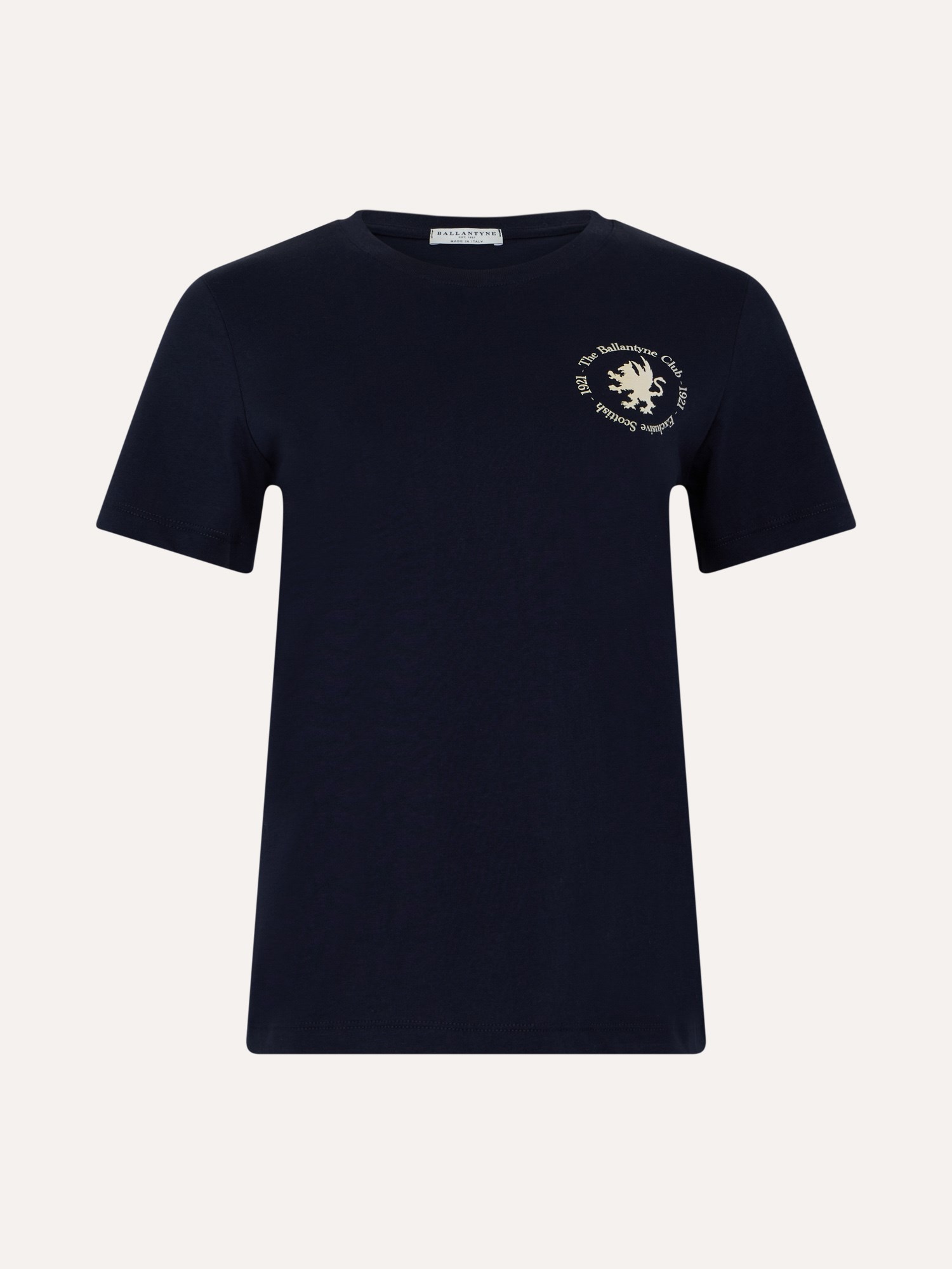 Ballantyne PURE COTTON T-SHIRT WITH CREST - COD. BLW238 UCTH4 13777