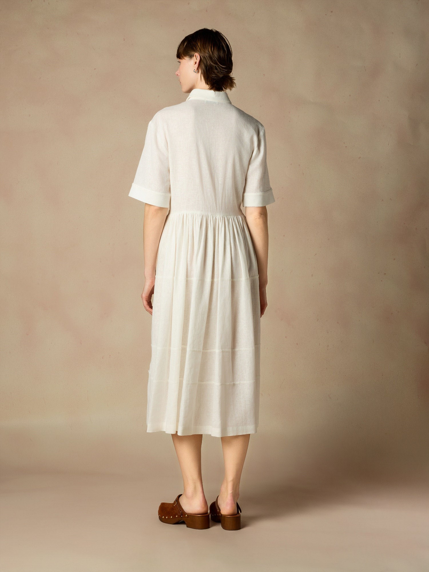 Ballantyne MIDI DRESS IN LINEN BLEND - COD. BLD260 ULR00 10144