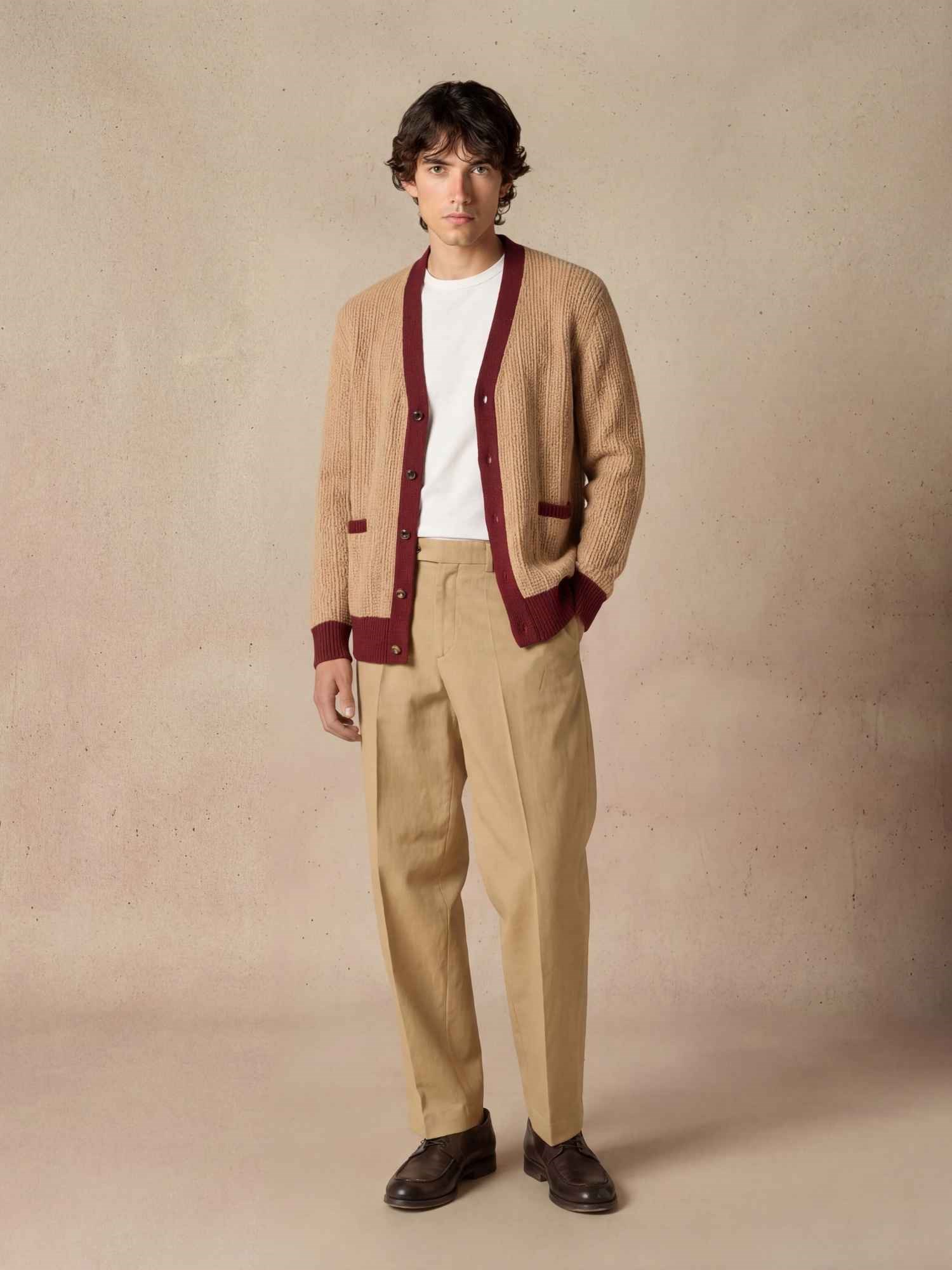 Ballantyne V-NECK CARDIGAN IN PURE COTTON - COD. B2K202 7C002 94032