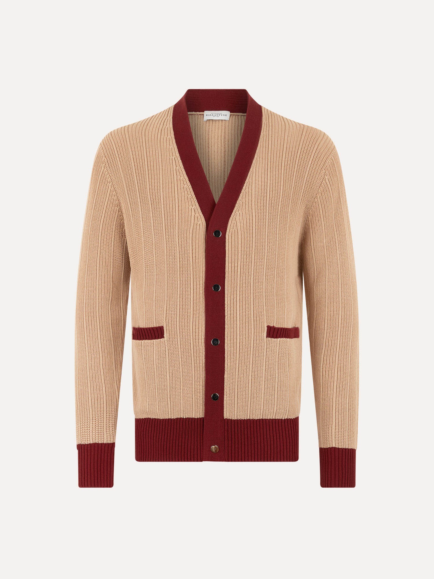 Ballantyne V-NECK CARDIGAN IN PURE COTTON - COD. B2K202 7C002 94032