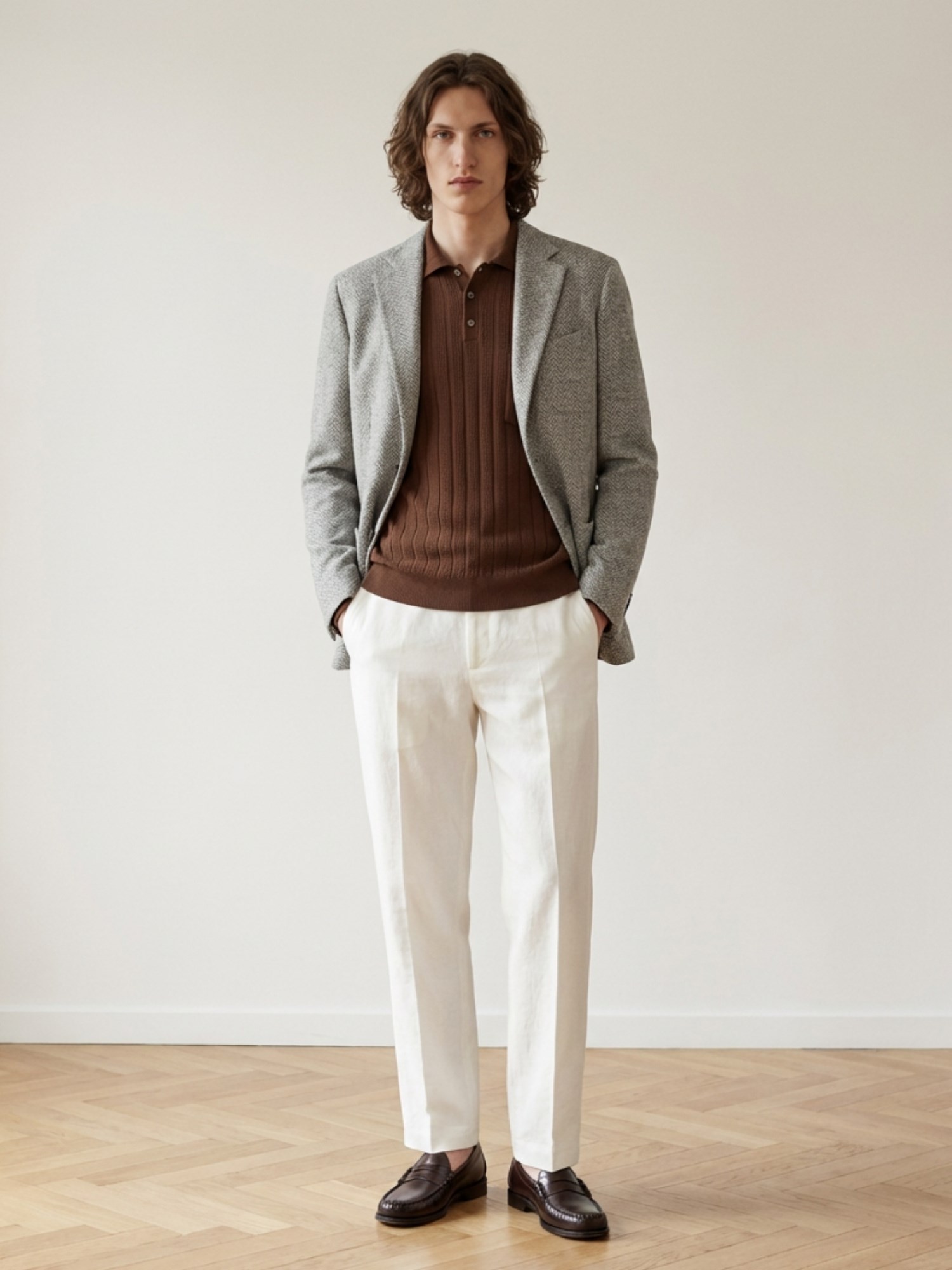 Ballantyne DECONSTRUCTED COTTON LINEN BLAZER - COD. BMJ036 NCL00 15265