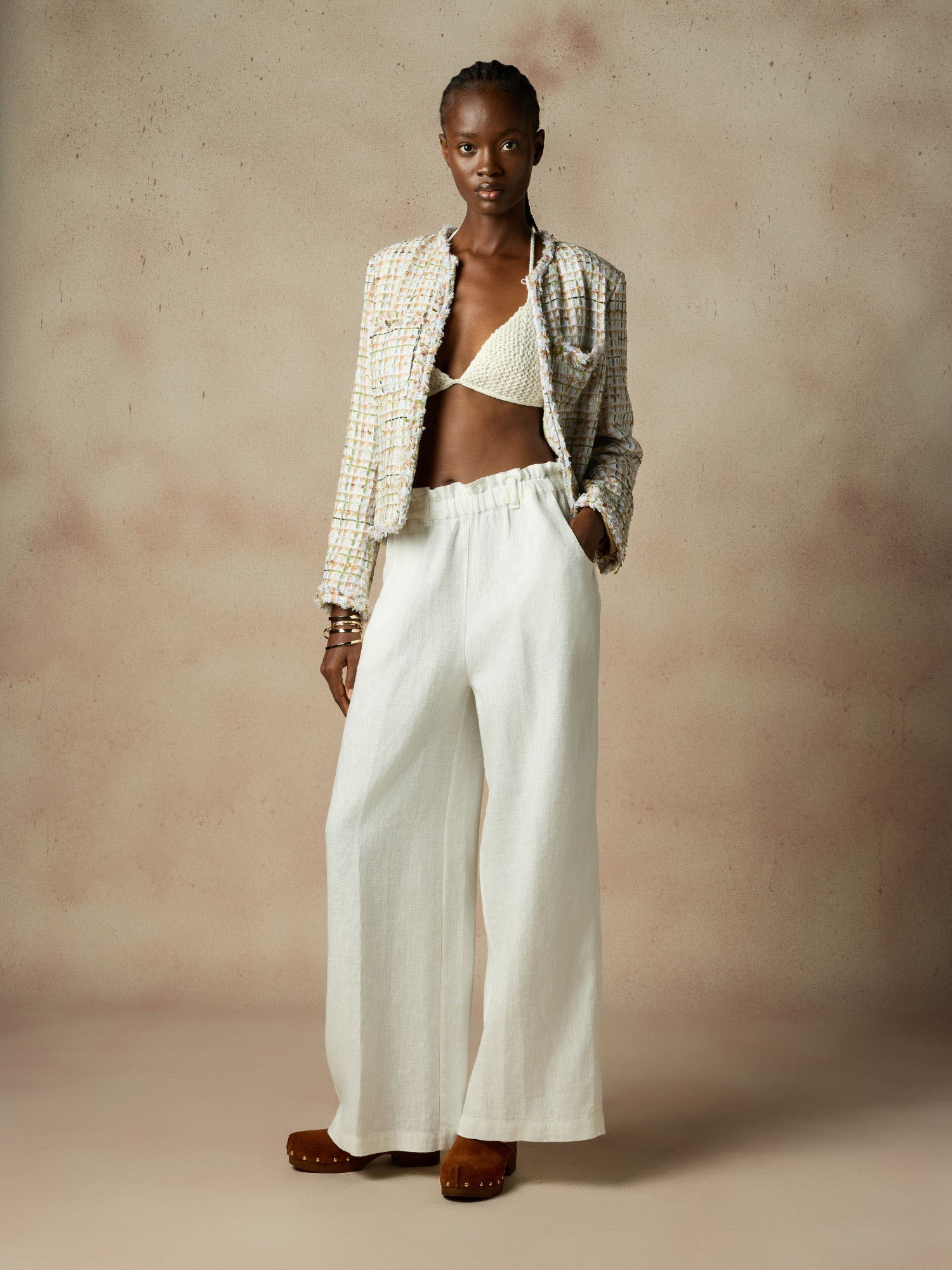 Ballantyne 100% LINEN TROUSERS - COD. BLT208 ULI04 10014