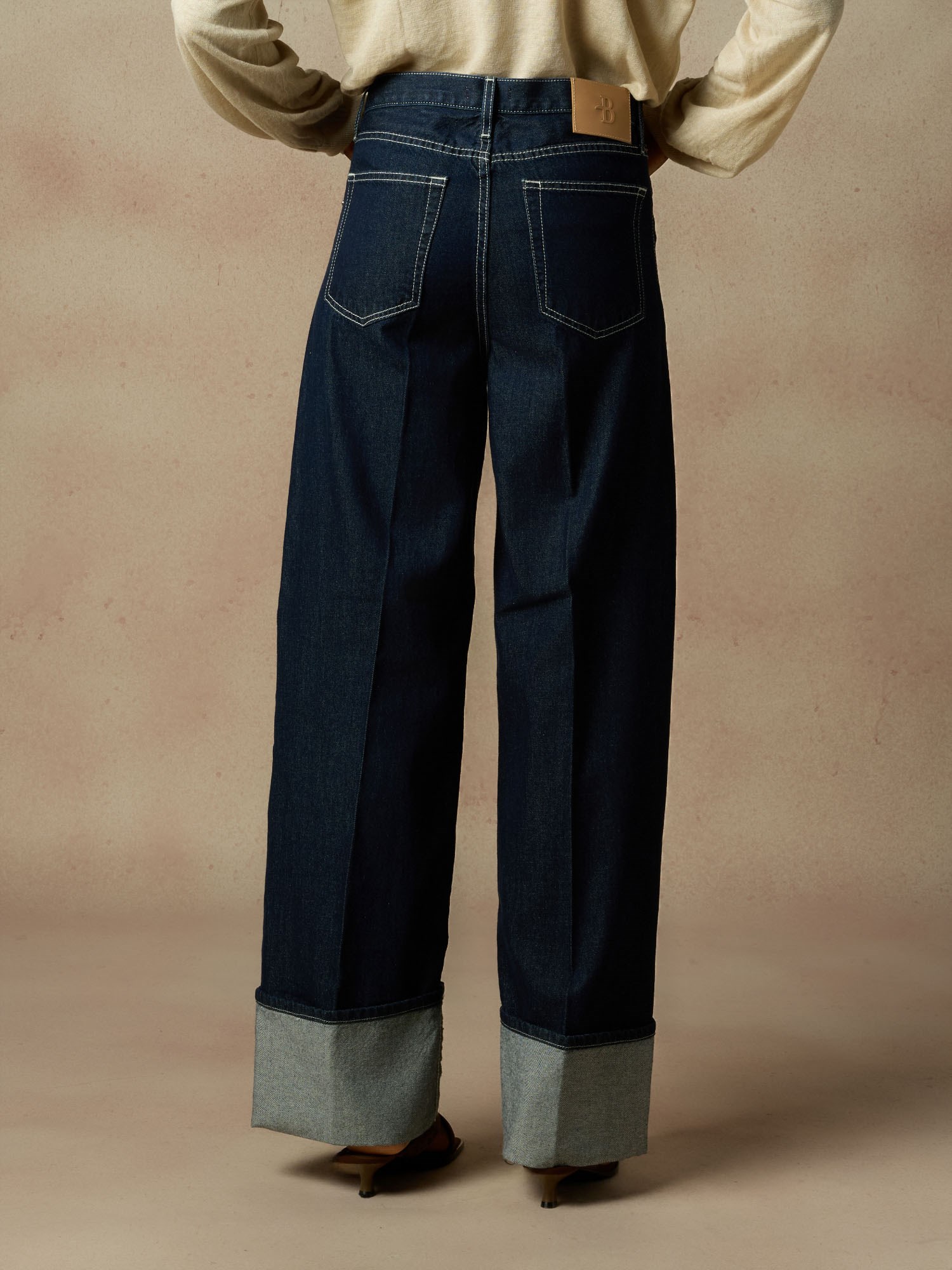Ballantyne BOYFRIEND JEANS WITH MAXI CUFF - COD. BLT216 UCR01 13838