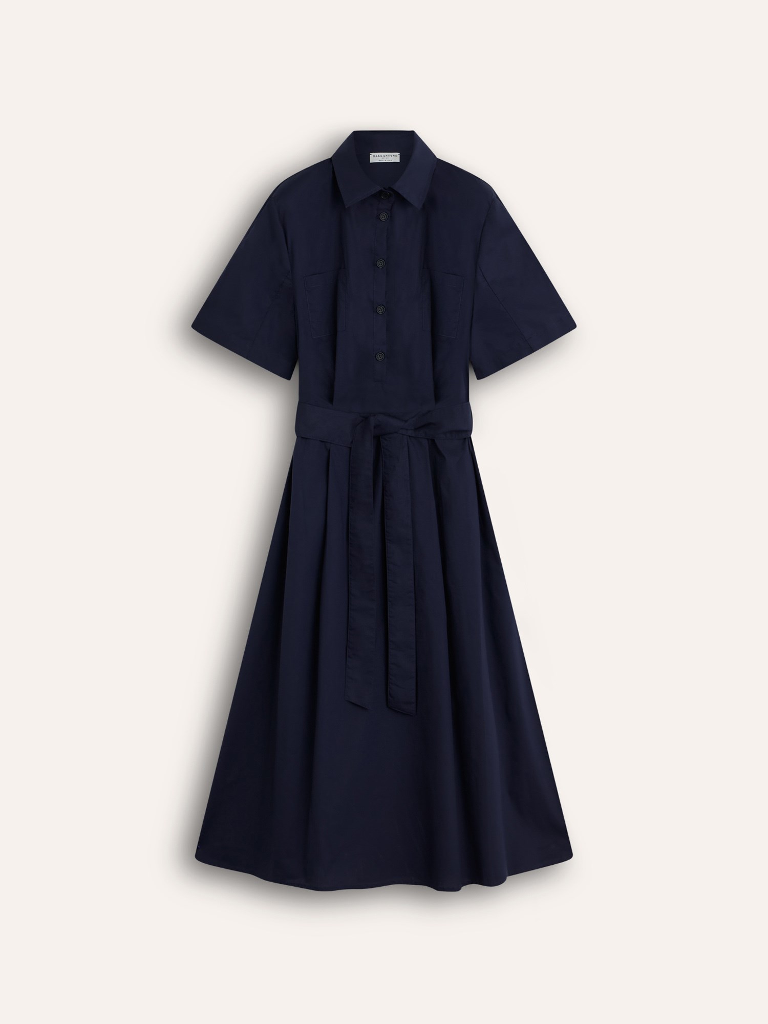 Ballantyne BELTED WRAP DRESS IN PURE COTTON - COD. BLD253 UCT1D 13777