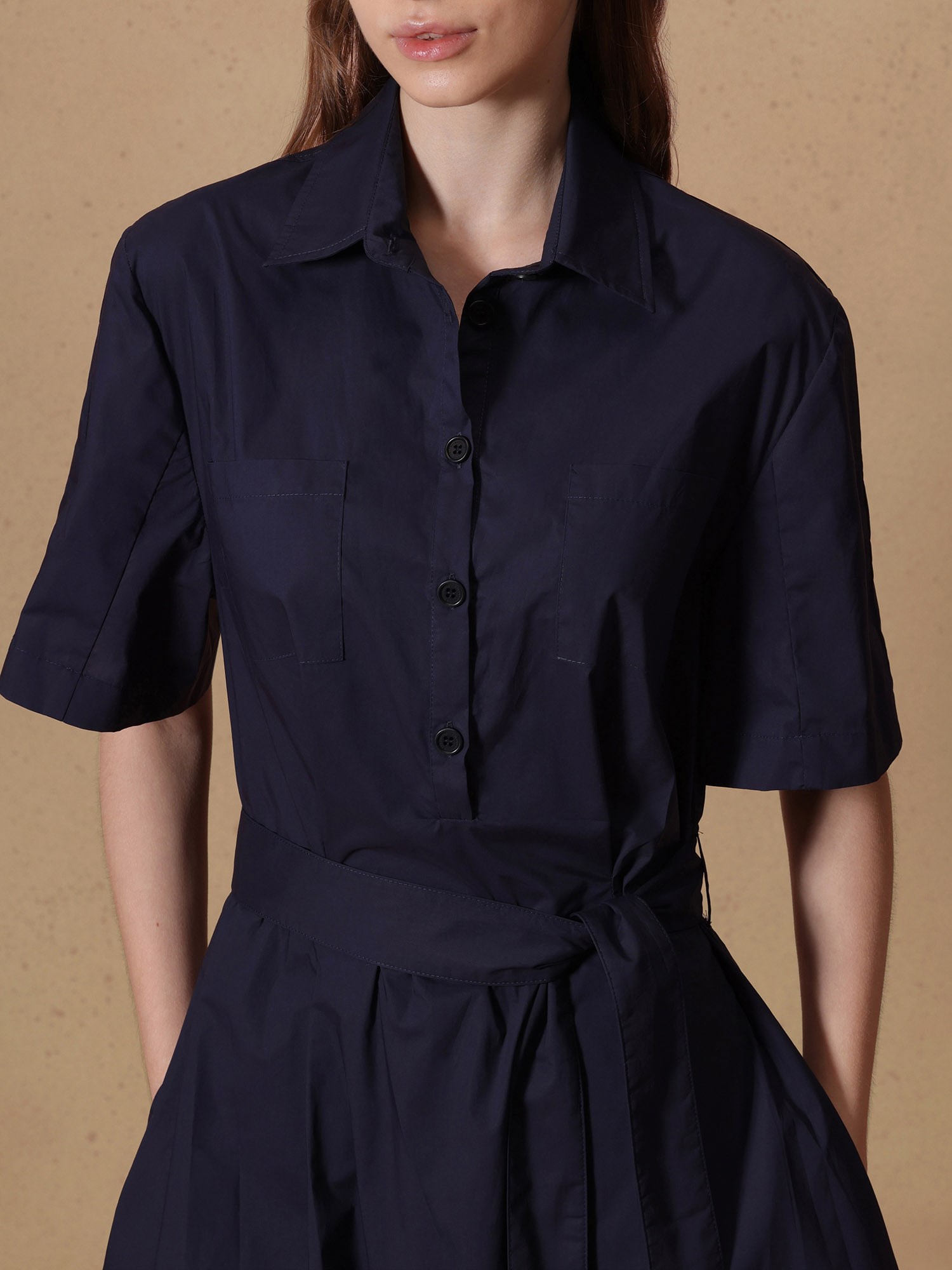 Ballantyne BELTED WRAP DRESS IN PURE COTTON - COD. BLD253 UCT1D 13777
