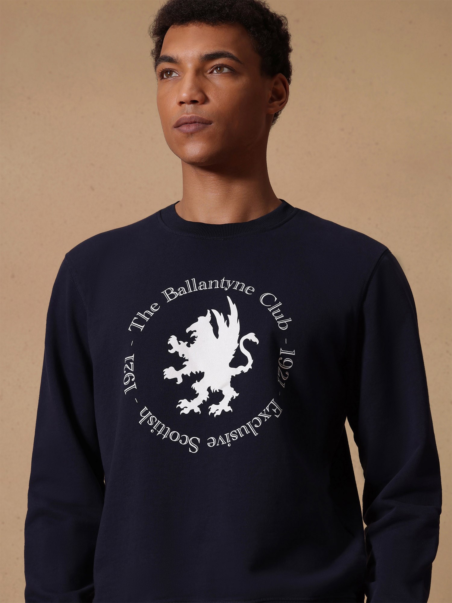 Ballantyne COTTON SWEATSHIRT WITH CREST - COD. BMW274 UCT96 13777